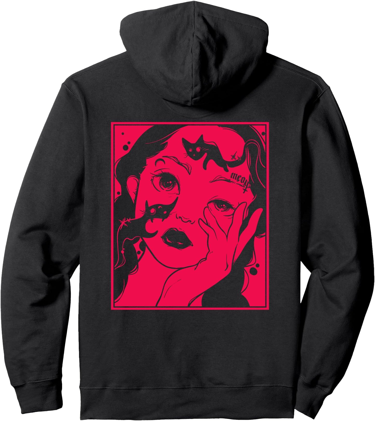 Kawaii Soft Grunge E-Girl Aesthetic Harajuku Manga Anime Pullover Hoodie