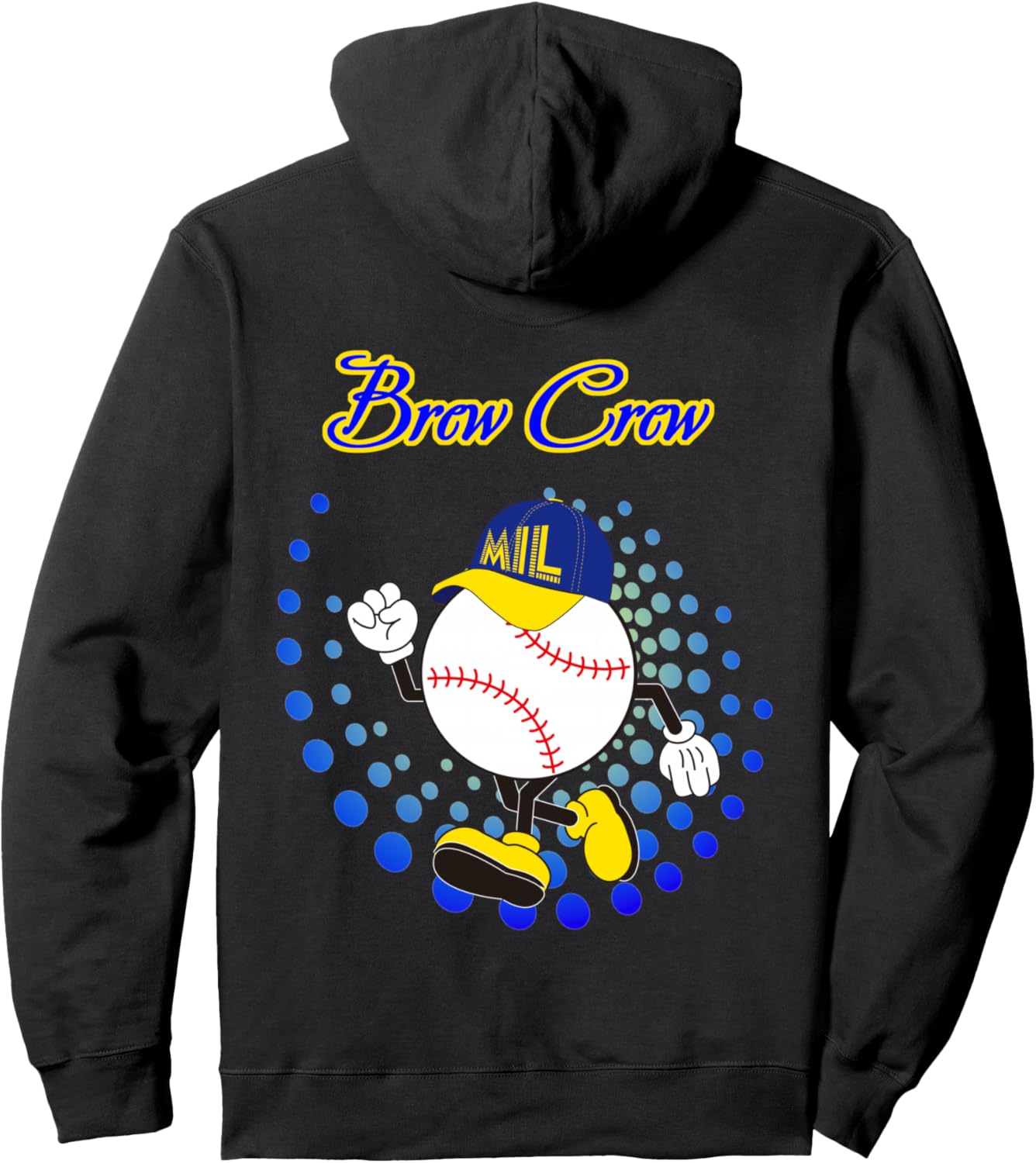 Brew Crew_Sausage Race_004_Back Printed Pullover Hoodie
