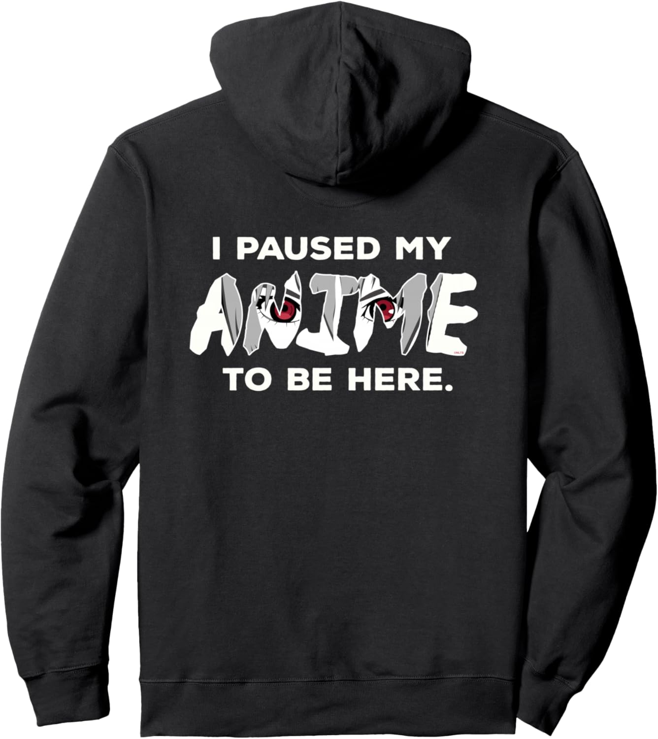 I stopped my anime to be here Pullover Hoodie