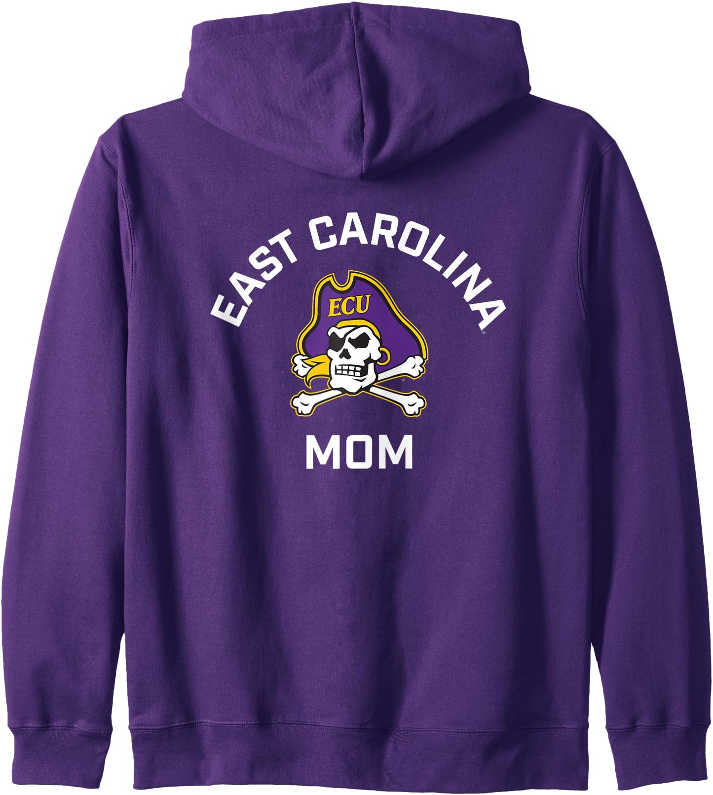 East Carolina University ECU Pirates Arched Mom Zip Hoodie