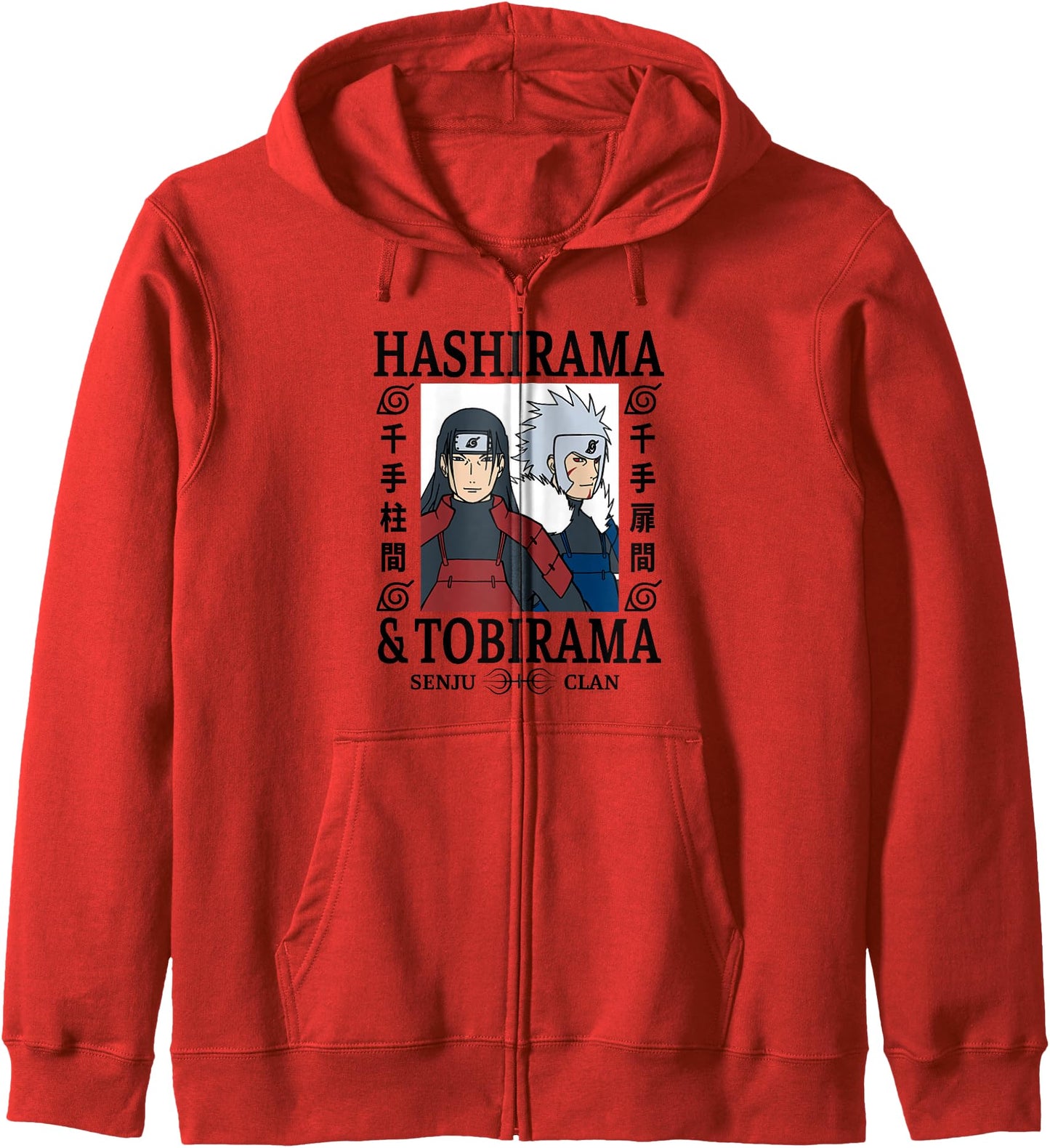 Naruto Shippuden Hashirama & Tobirama Senju Clan Anime Hoodie