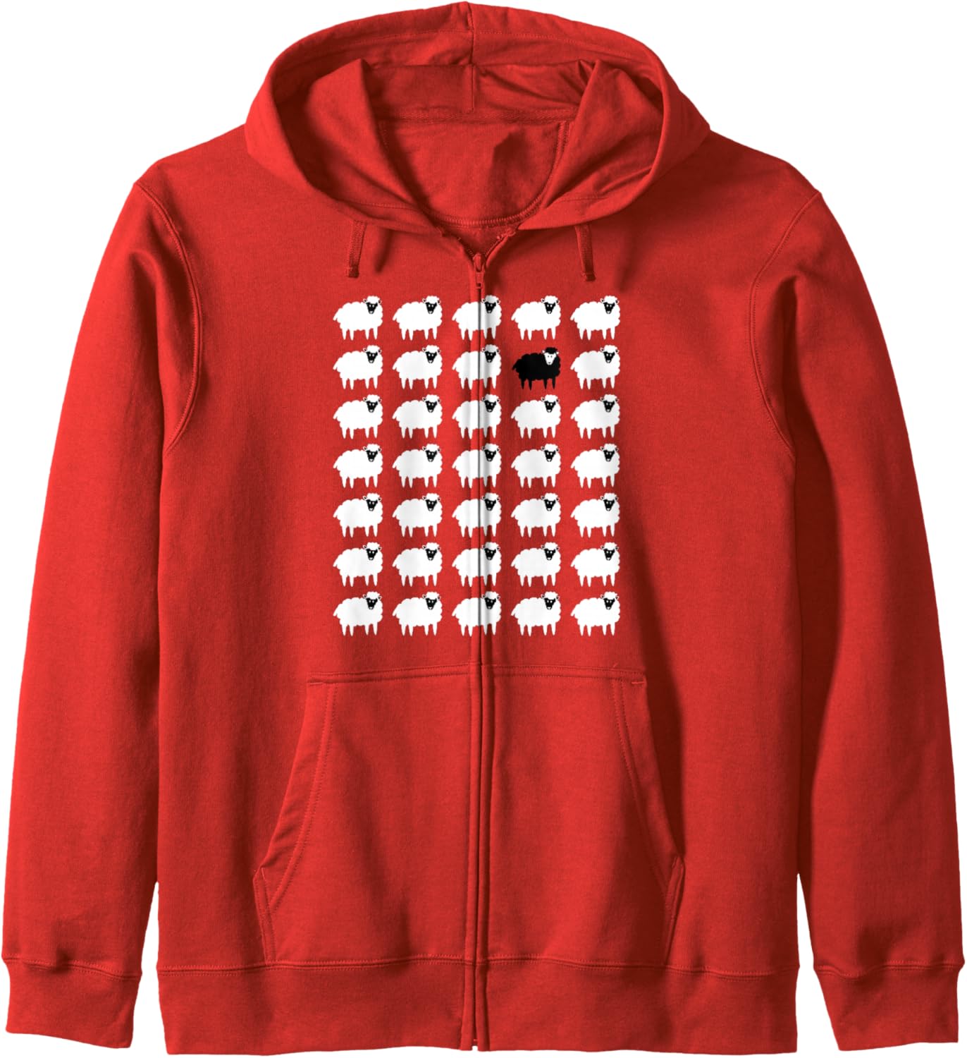 Memorabilia Sheep That Is Black and White other Sheep Zip Hoodie