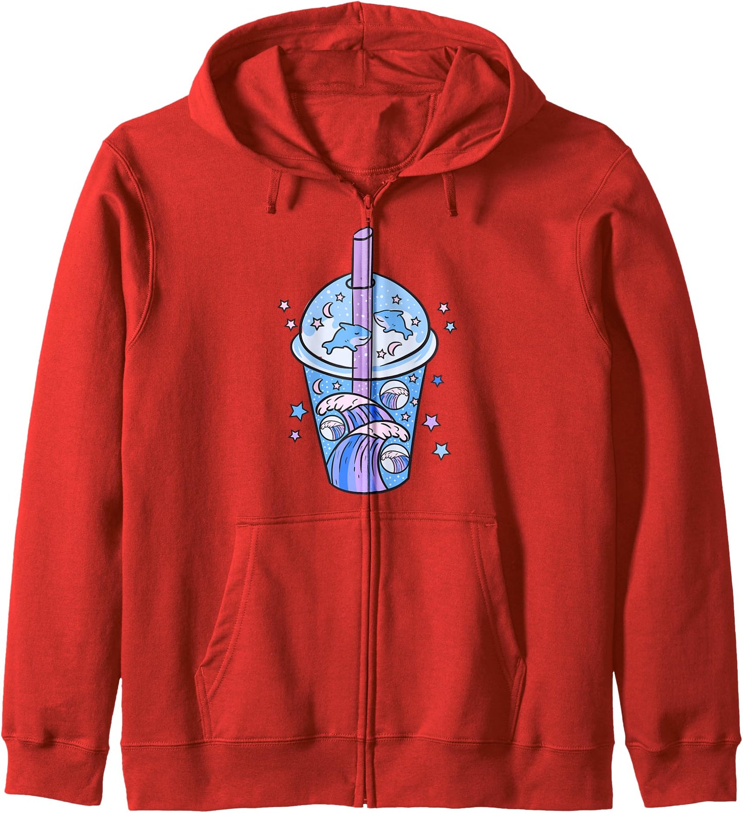 Blueberry Shark Milkshake - Cute Kawaii Anime Fantasy Hoodie