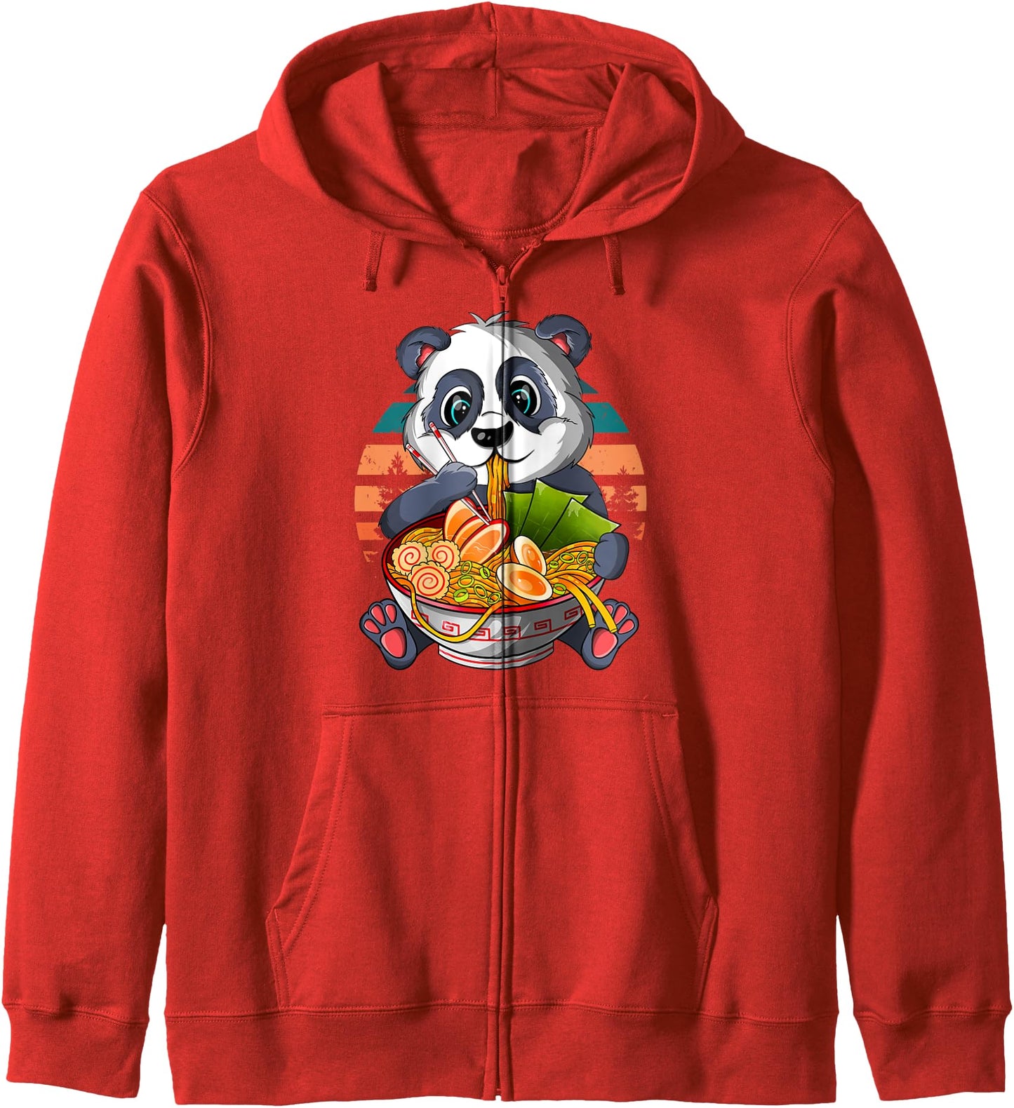 Kawaii Ramen Panda, Japanese Neko Noodle Funny Anime Hoodie