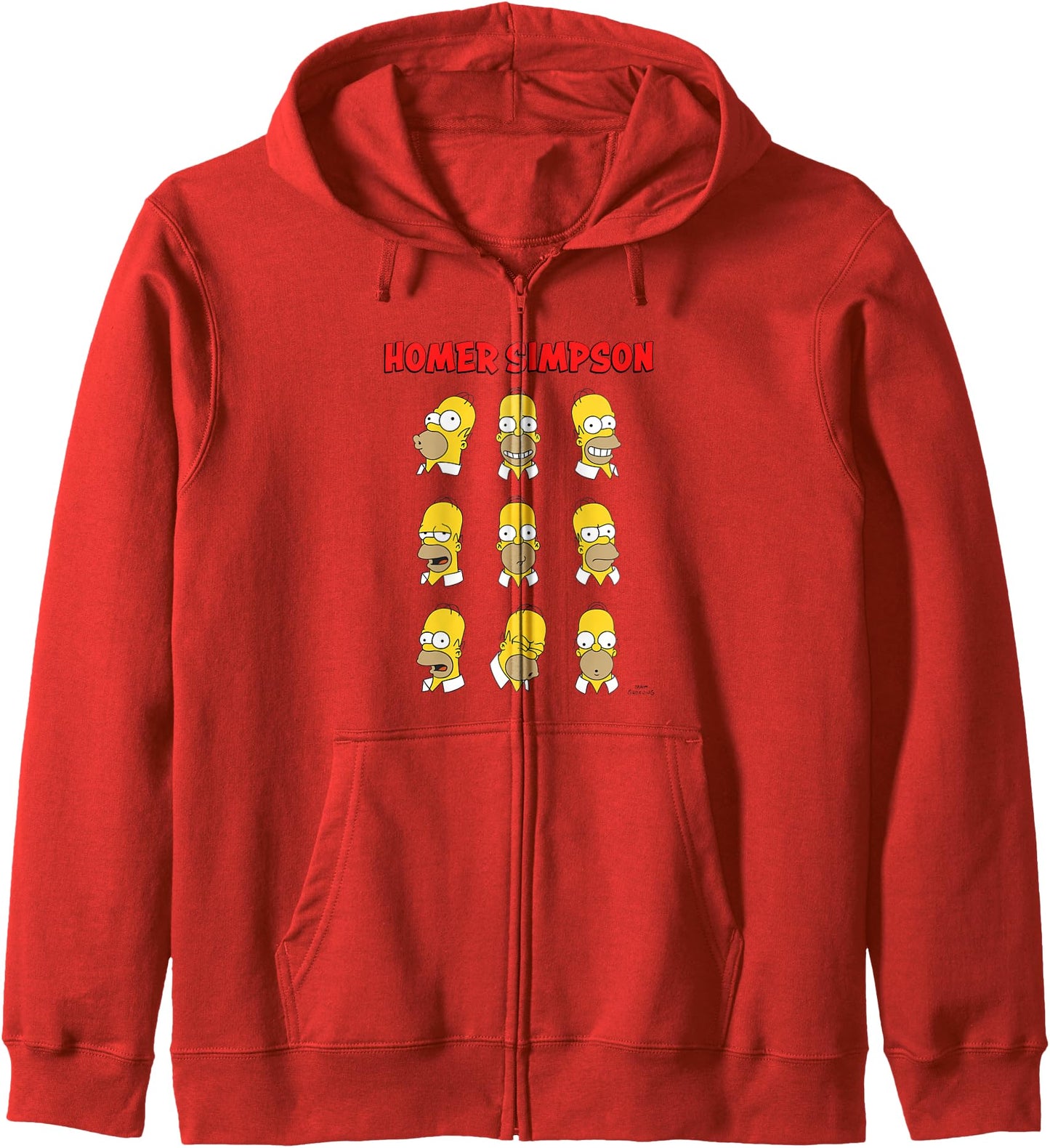 The Simpsons Homer Expressions Poster Zip Hoodie