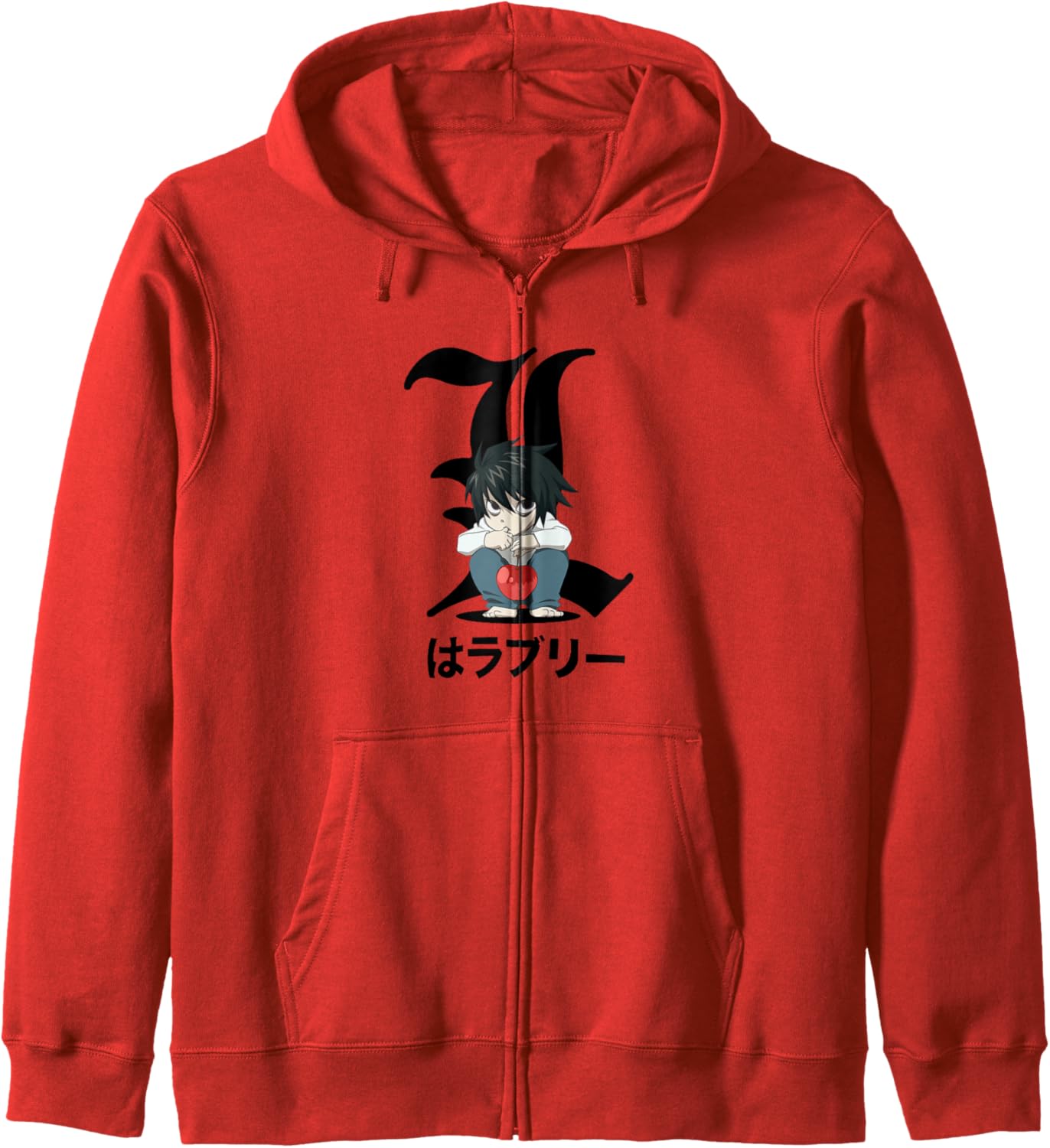 Death Note Crouching Chibi L Anime Hoodie