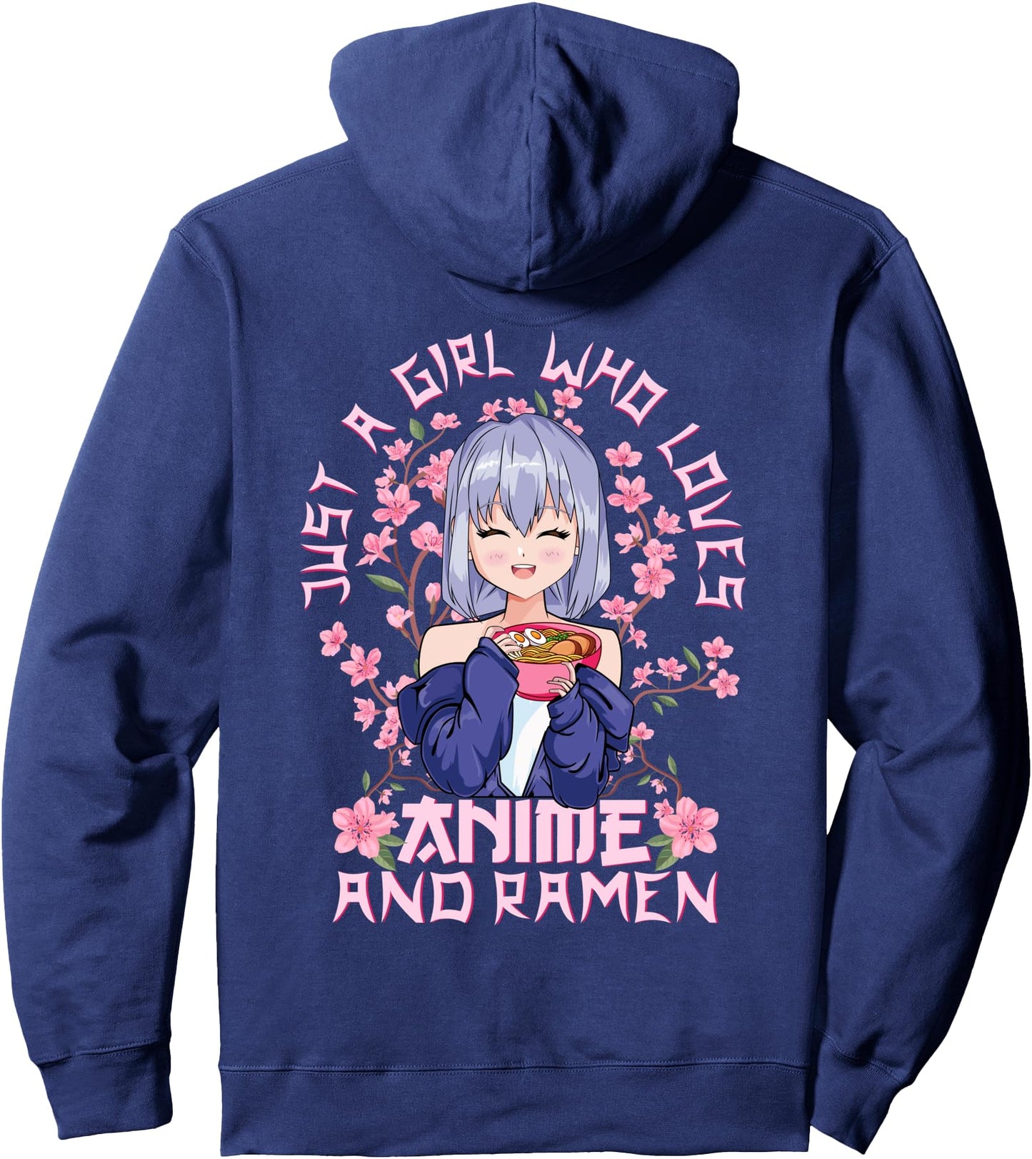 Kitschy Sakura Cherry Blossoms - Anime & Ramen Pullover Hoodie