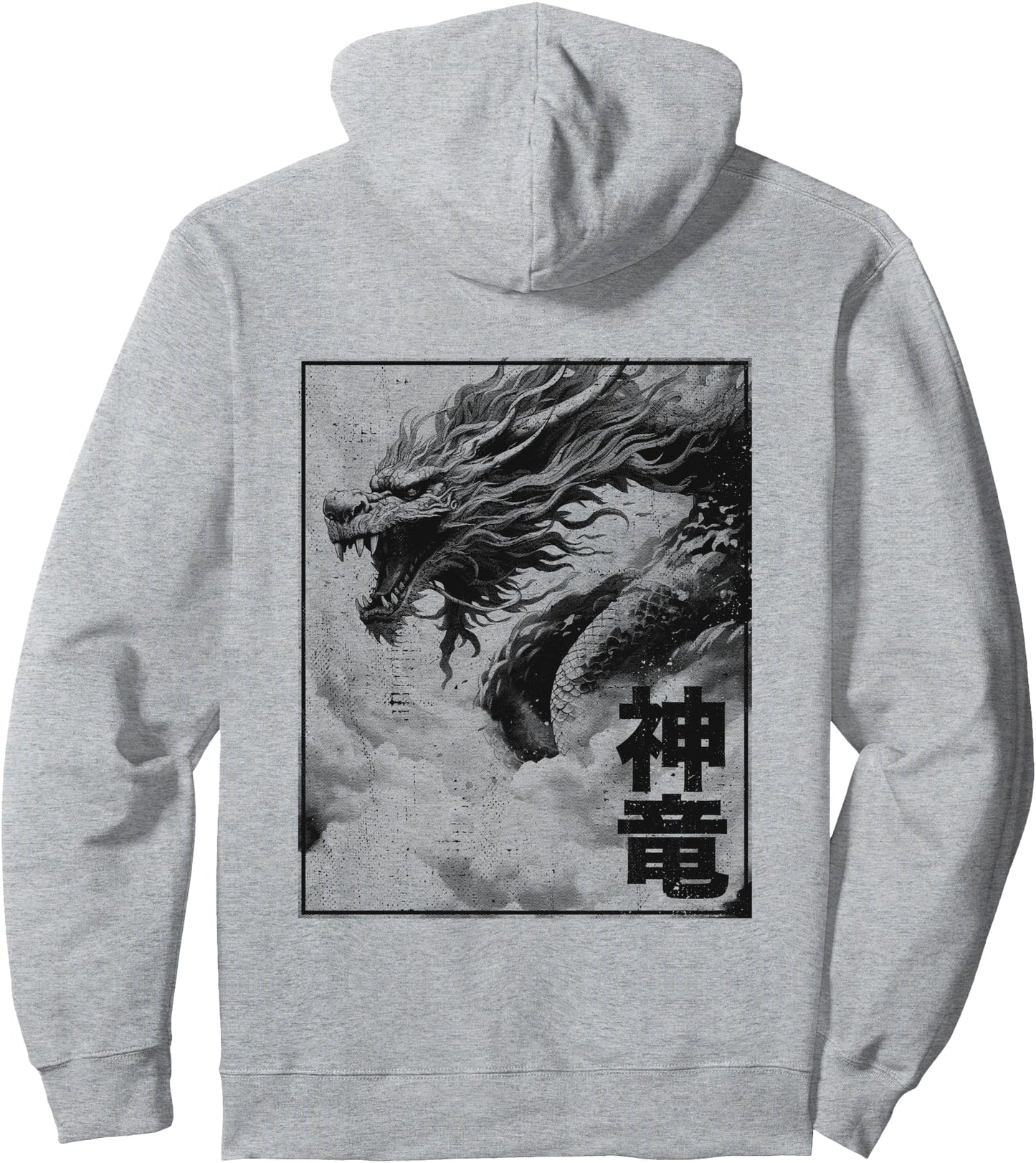 Shenlong Japan Shinryu Asian Chinese Japanese Dragon Pullover Hoodie