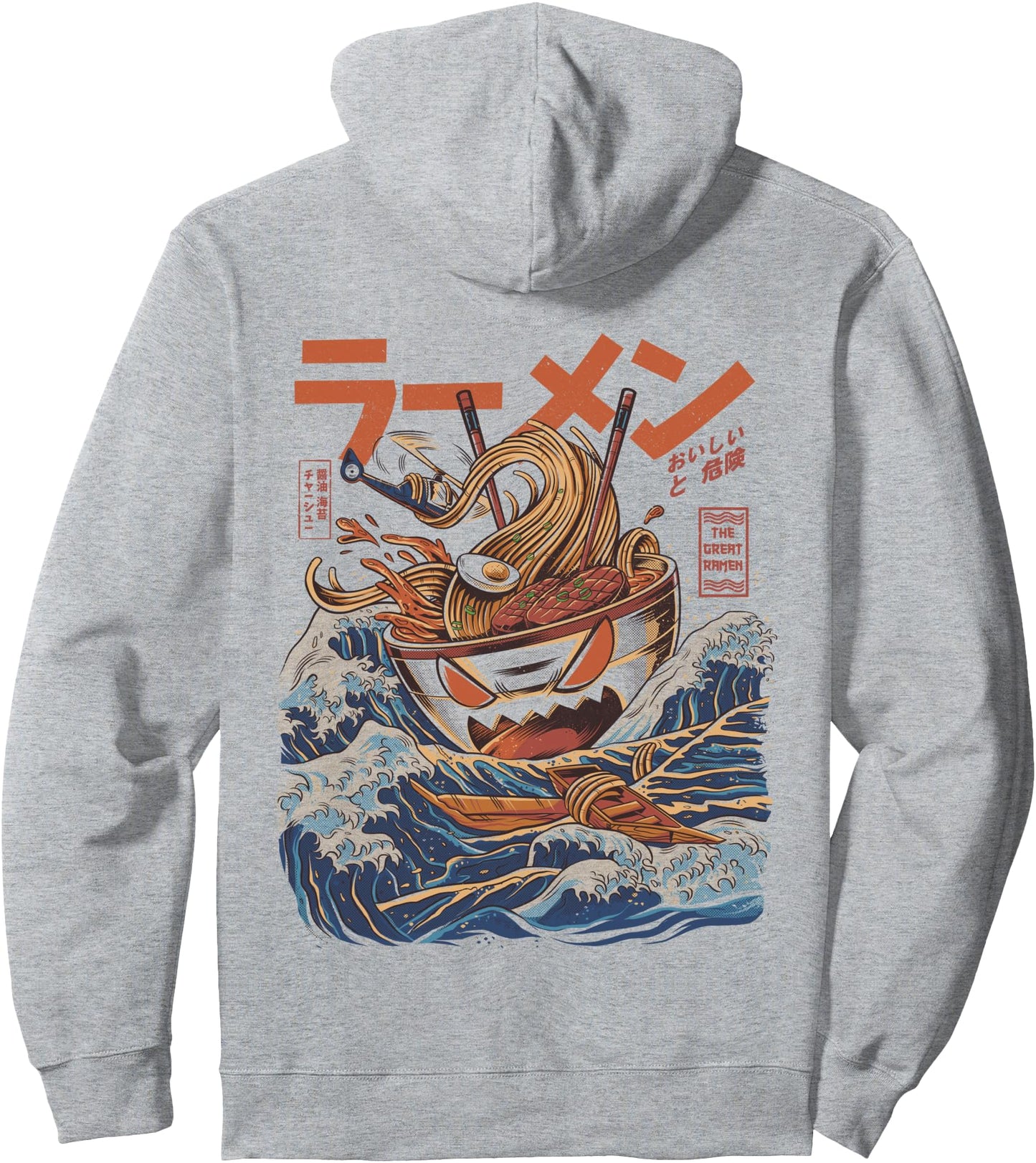 Great Ramen of Kanagawa Japan Ramen Kawaii Noodles Anime Pullover Hoodie