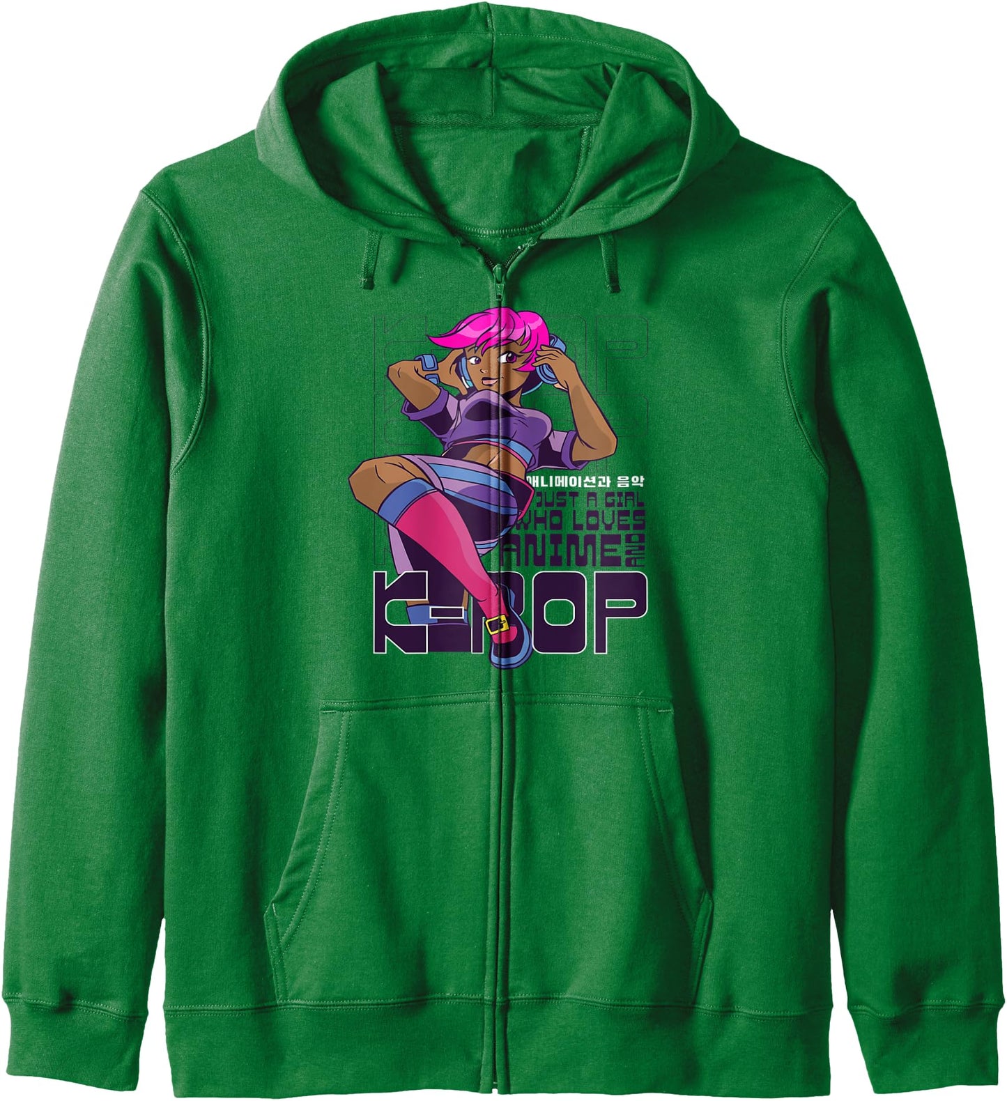 Just a Girl Whol Loves Anime and KPOP, Cute Anime Lover Hoodie
