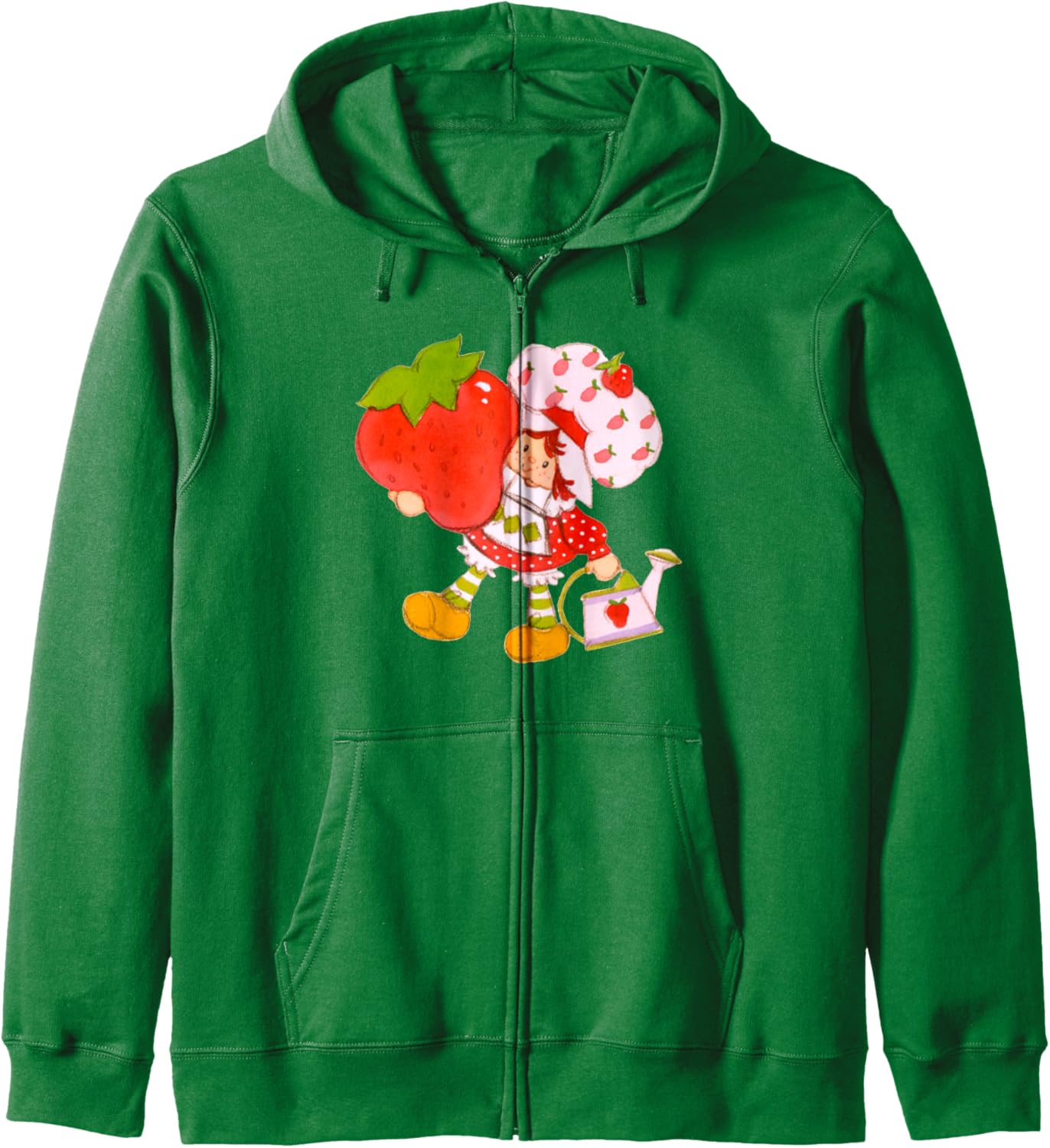 Strawberry Shortcake Classic Vintage Big Strawberry Logo Zip Hoodie