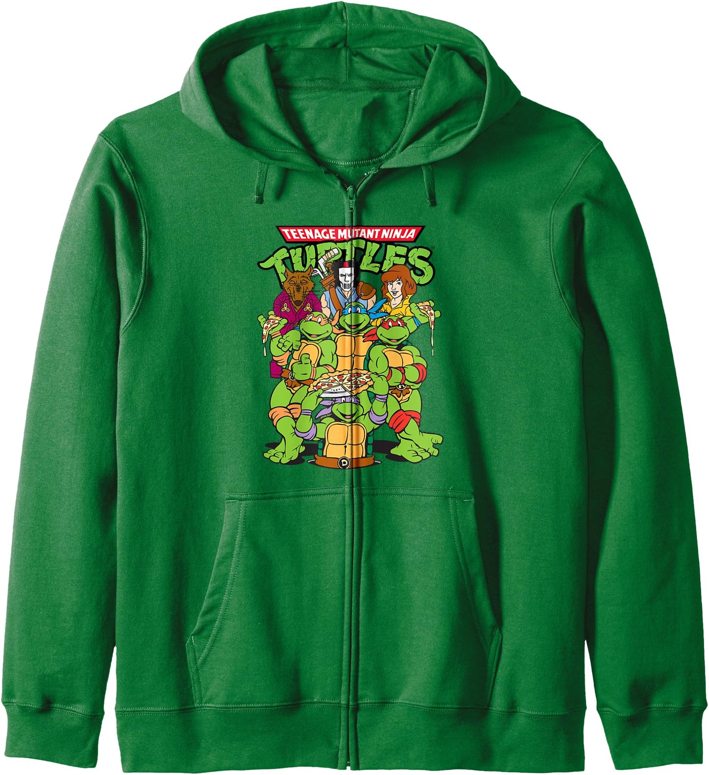 Teenage Mutant Ninja Turtles Pizza Party With Friends Zip Hoodie