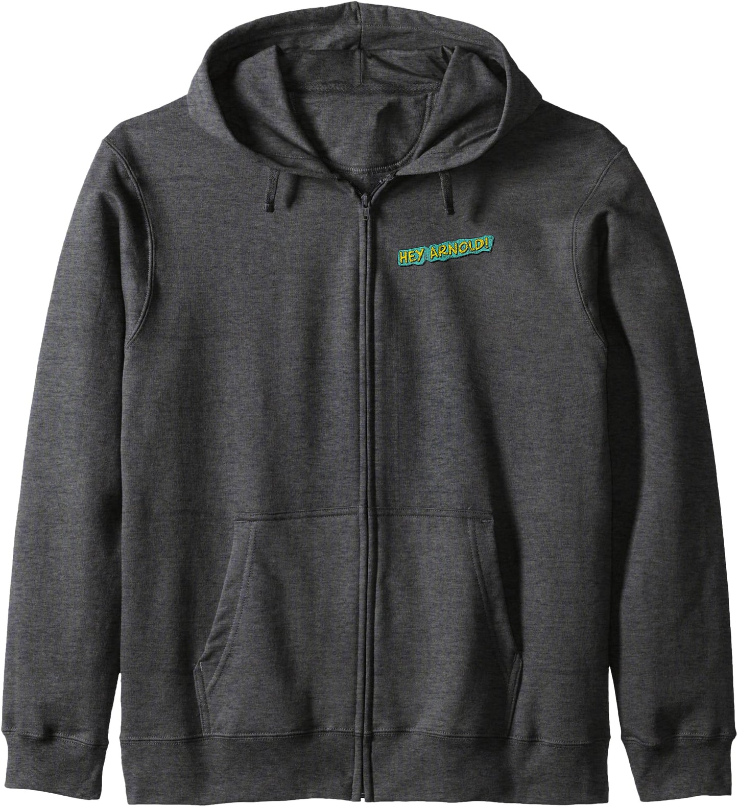 Hey Arnold Front and Back 90's Character Collage Cartoon Zip Hoodie