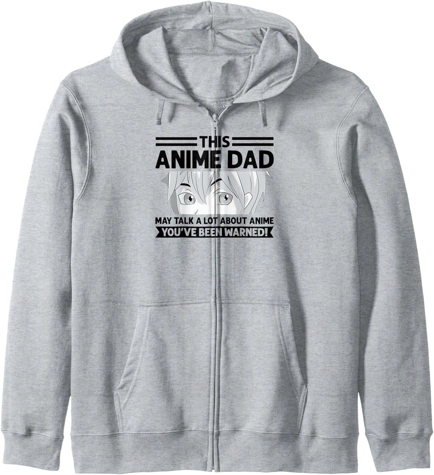 this anime dad may talk a lot about anime Anime Hoodie