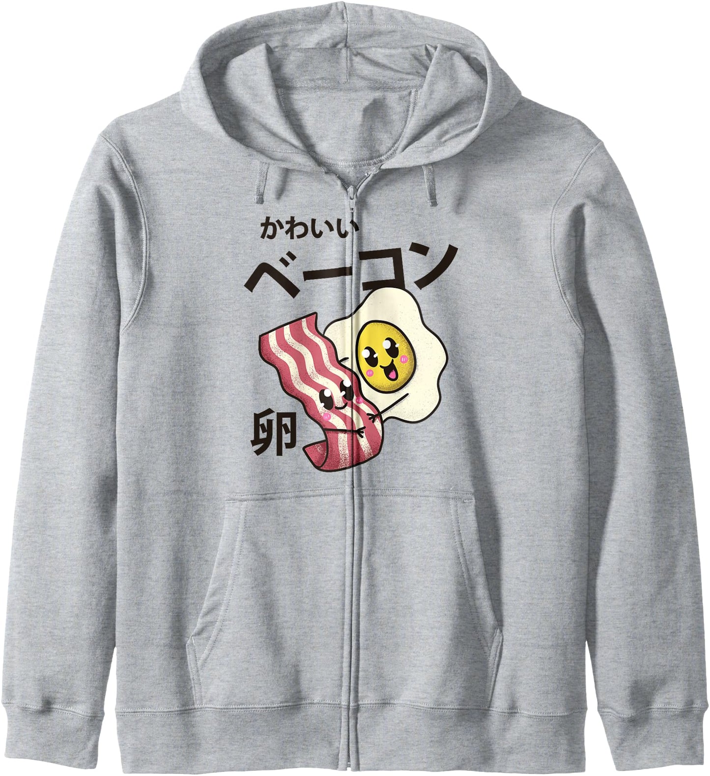 Kawaii Japanese Style Aesthetic Cute Japan Egg Bacon Anime Hoodie
