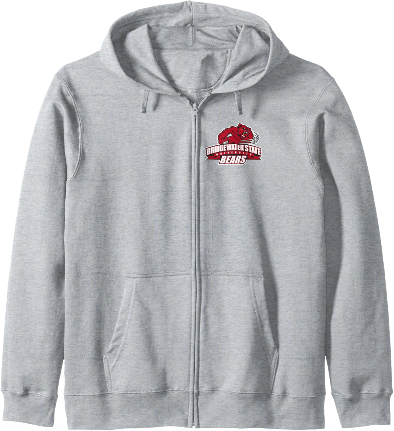 Bridgewater State University BSU Bears Primary Logo Zip Hoodie