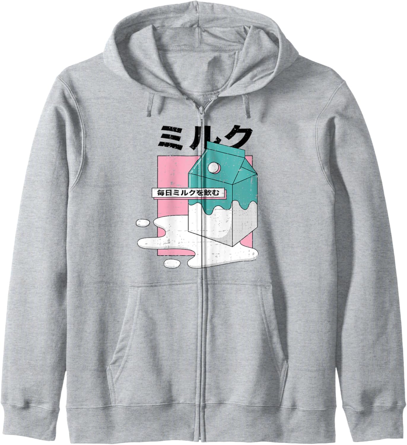 Vintage Japan Dairy Milk Aesthetic Vaporwave Anime Manga Hoodie