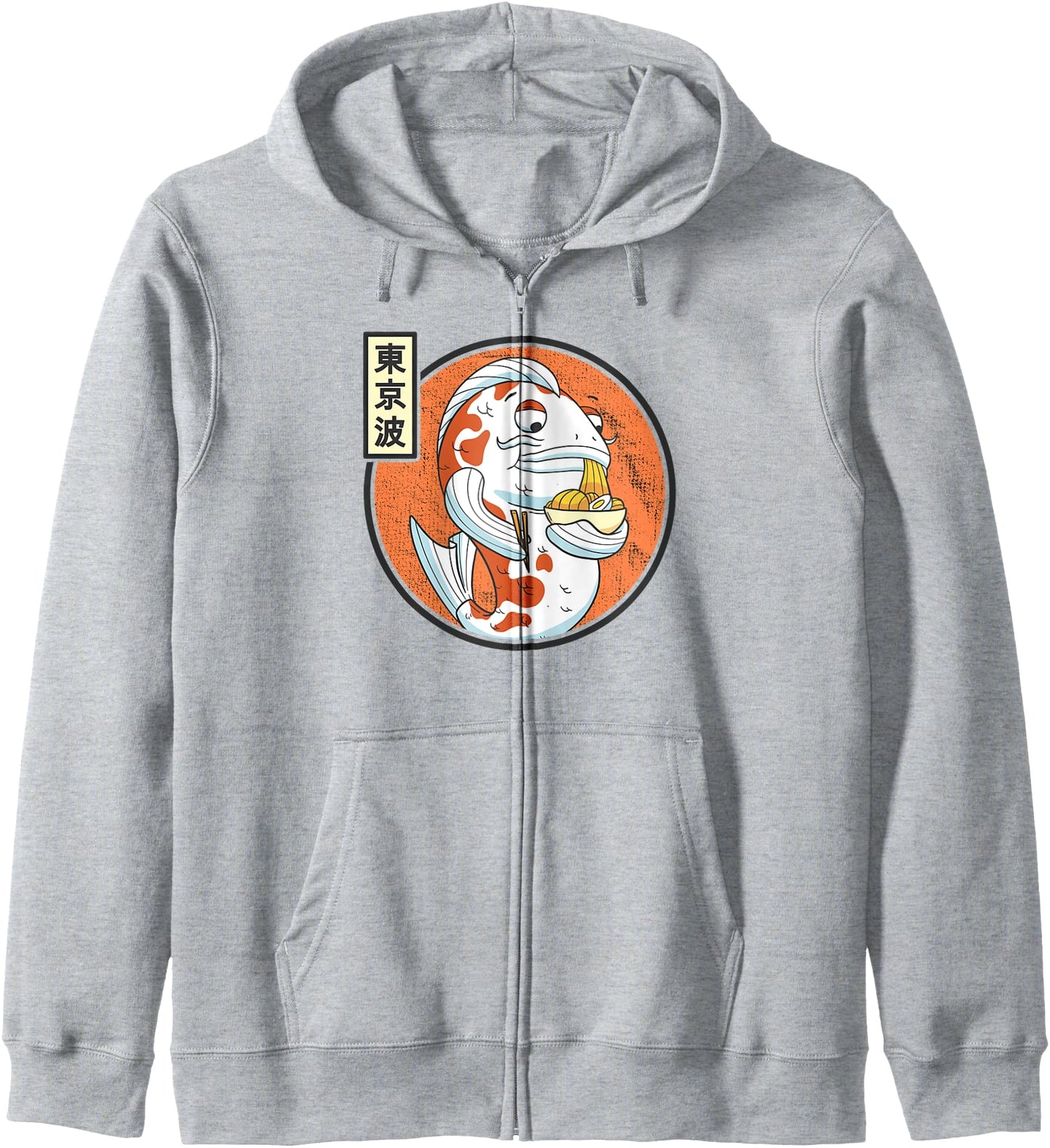 Kawaii Koi Fish Ramen Noodles Japanese Sun Flag Teen Anime Hoodie