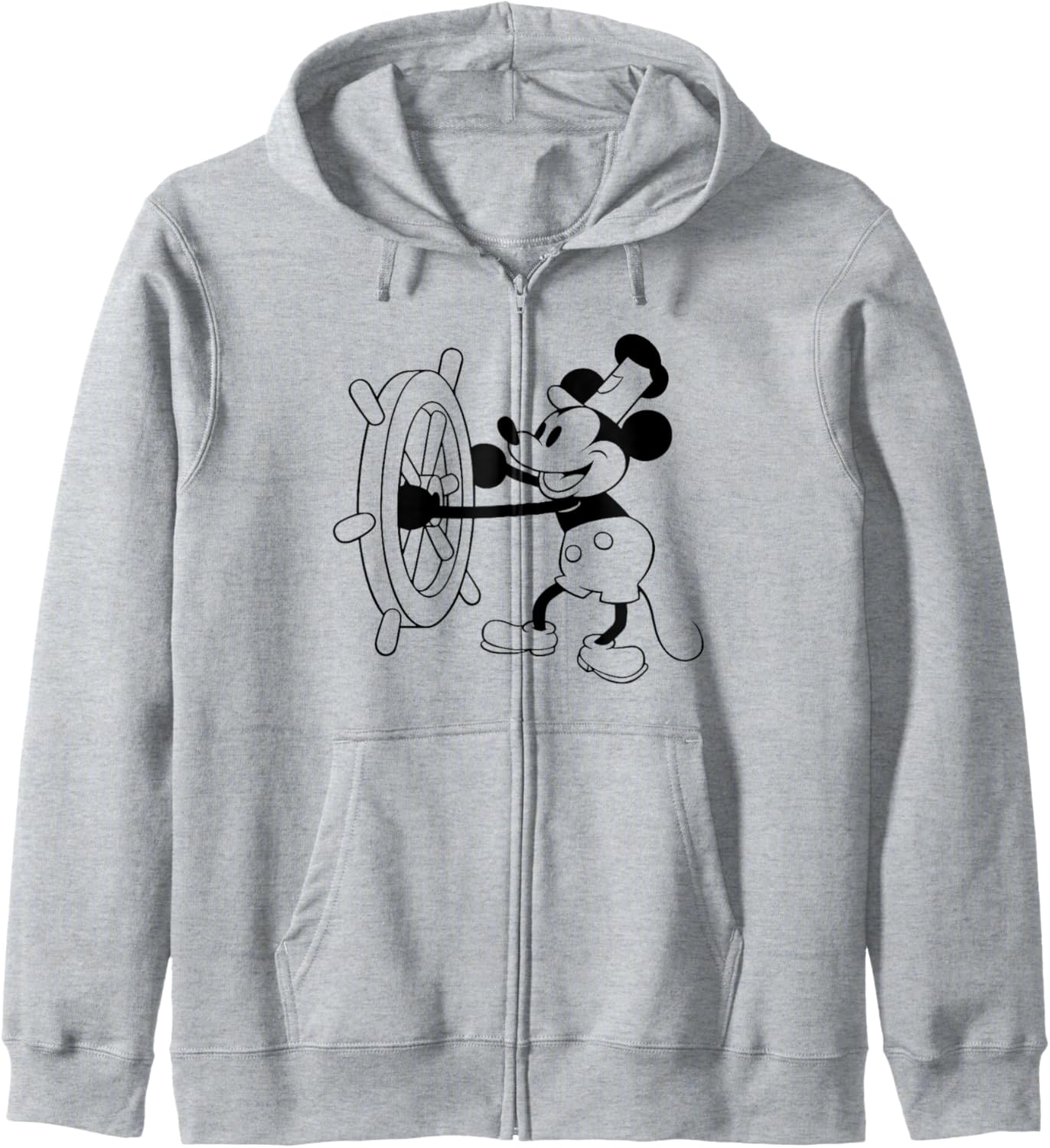 Steamboat Willie Mickey Zip Hoodie