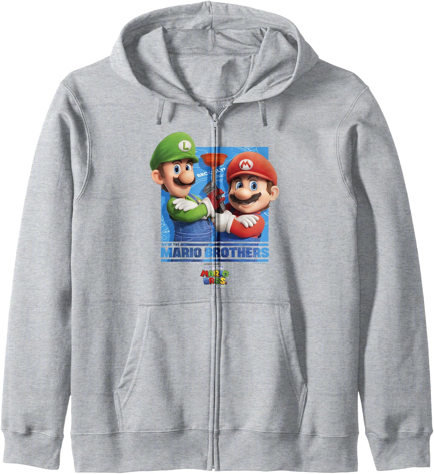 The Super Mario Bros. Movie We're The Mario Brothers Poster Zip Hoodie