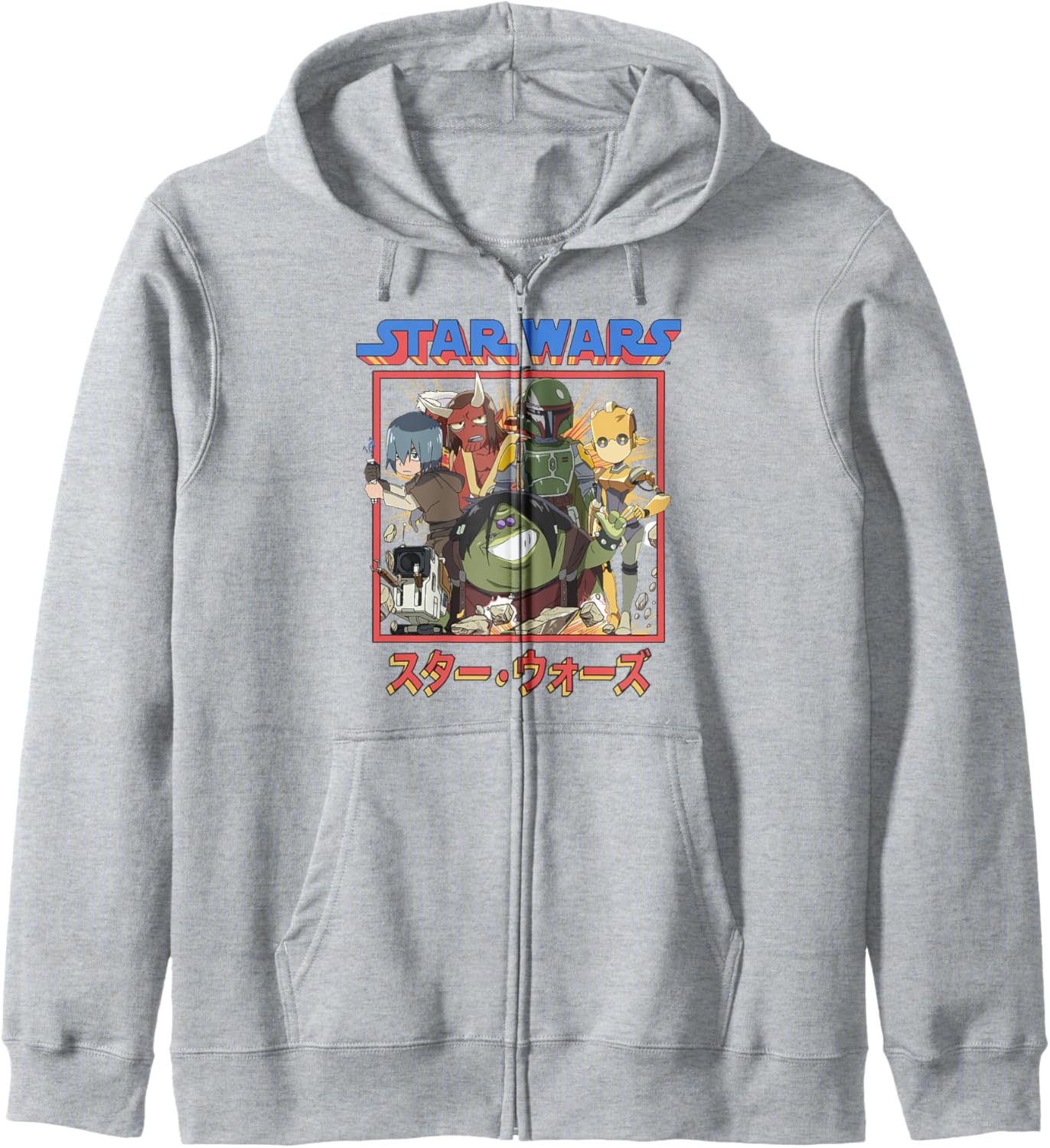 Star Wars Visions Anime Group Poster Hoodie