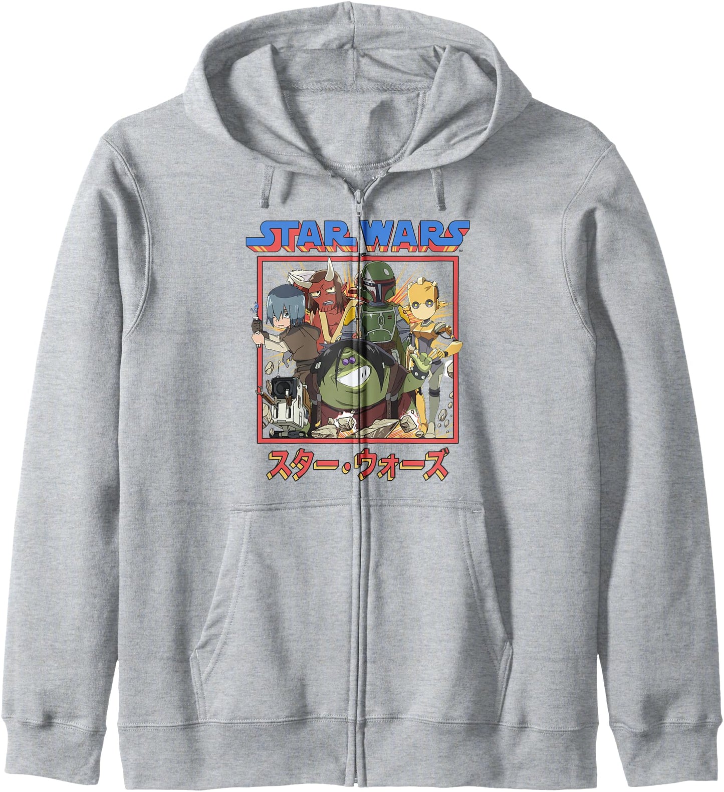Star Wars Visions Anime Group Poster Hoodie