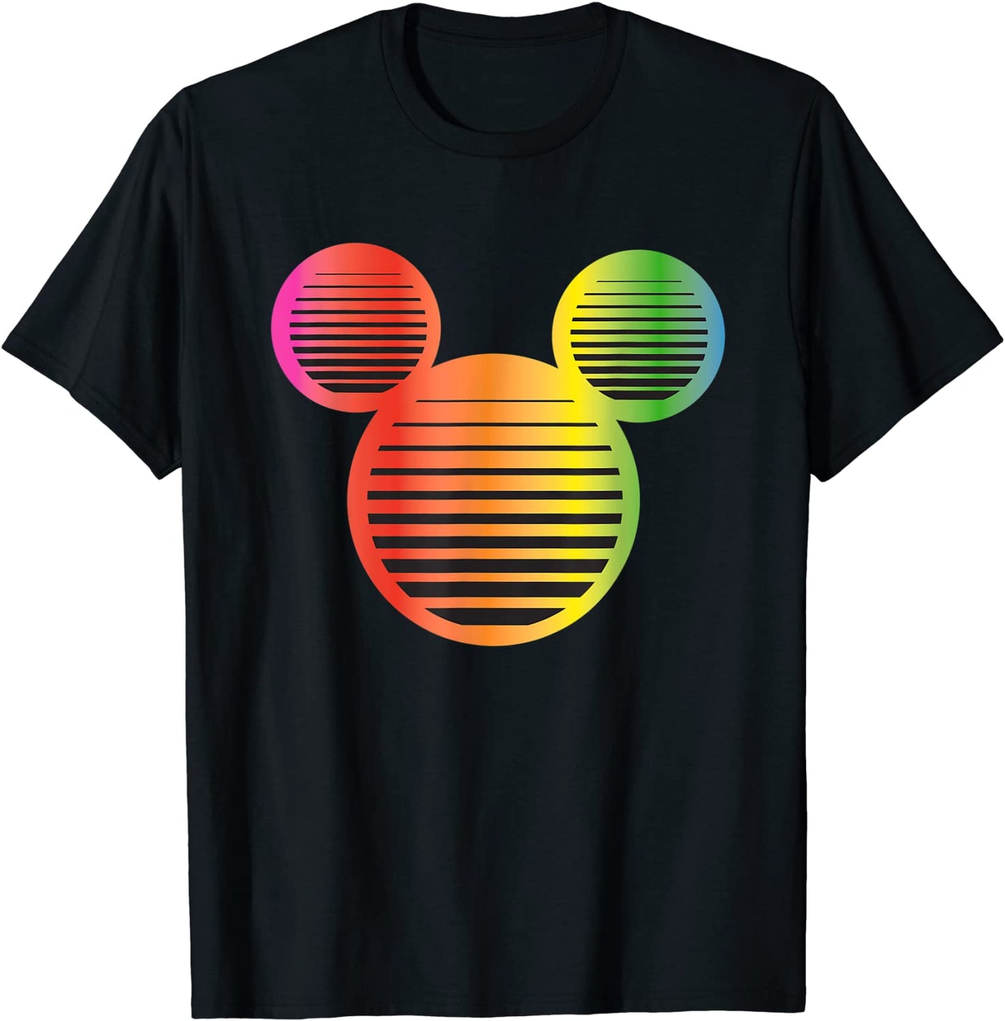 Disney Mickey Mouse Icon Gradient Rainbow T-Shirt