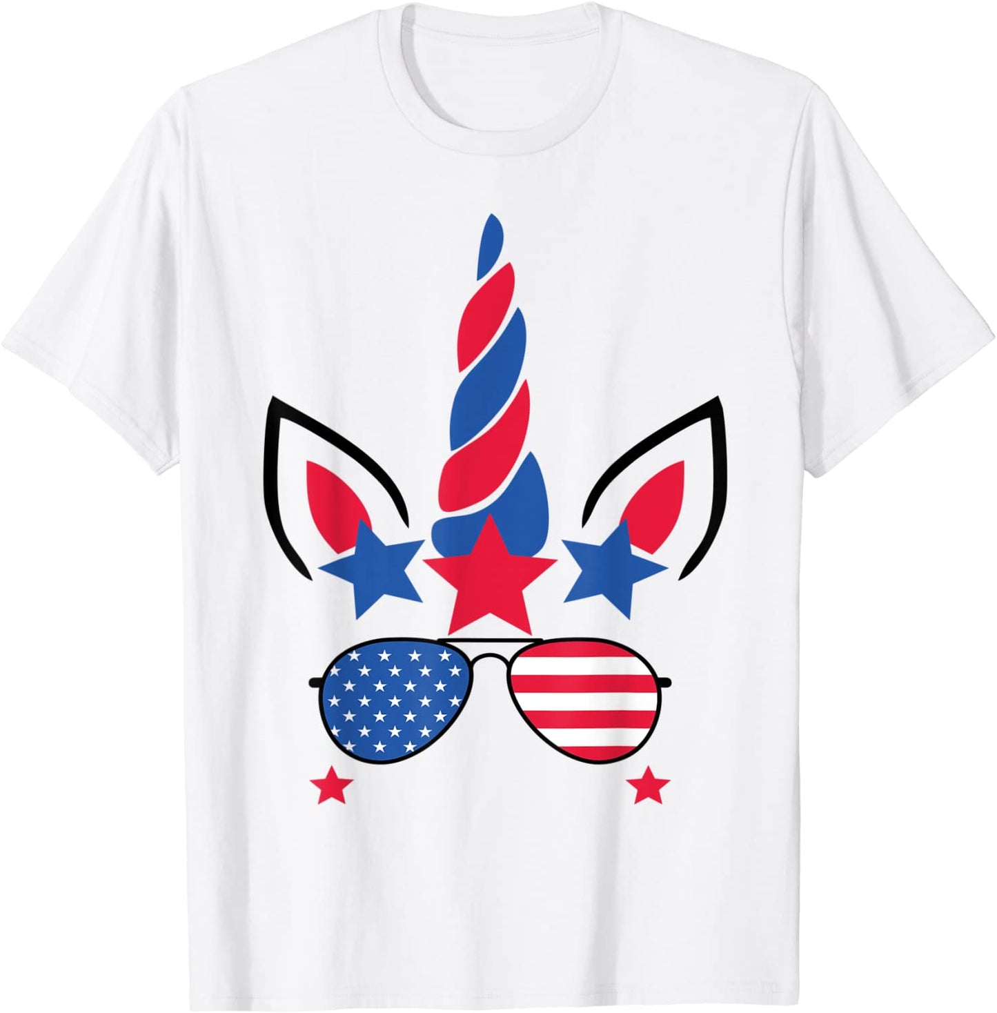 4th Of July Unicorn American Flag Patriotic Gift T-Shirt