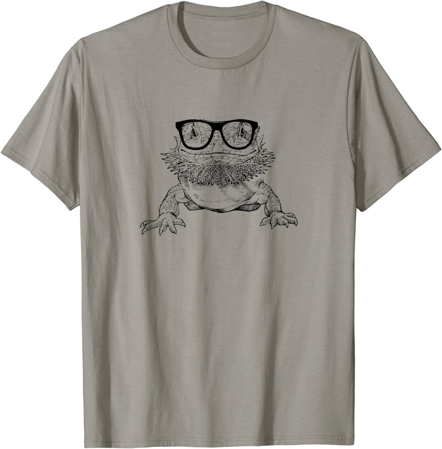Bearded Dragon Nerdy Glasses Animal T-Shirt
