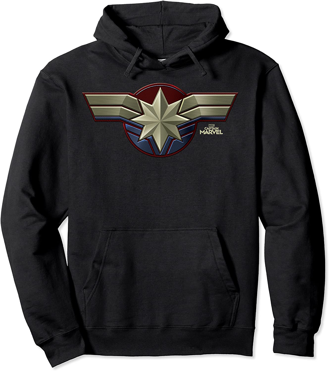 Marvel Captain Marvel Movie Chest Symbol Hoodie