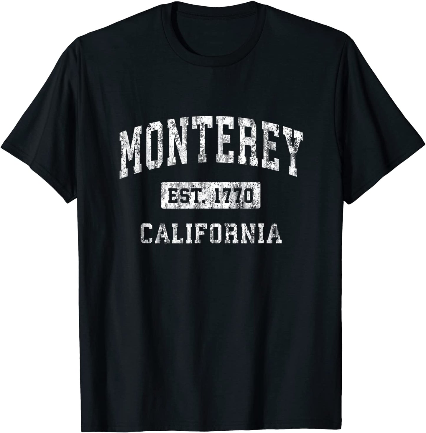 Monterey California CA Vintage Established Sports Design T-Shirt