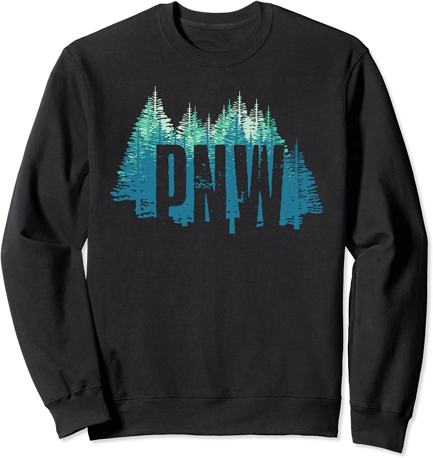 PNW Pacific Northwest North West Trees Gift Sweatshirt