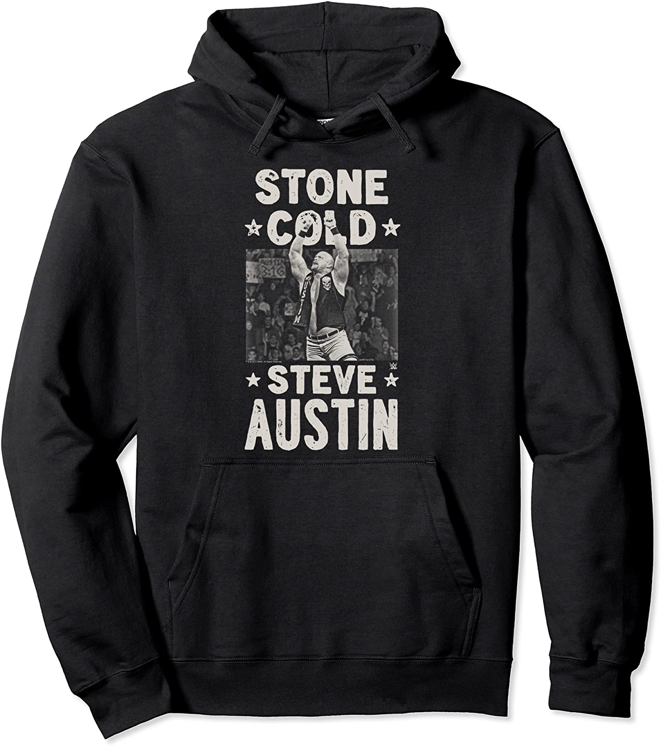 WWE Stone Cold Steve Austin 1 Color Arms Up Pullover Hoodie