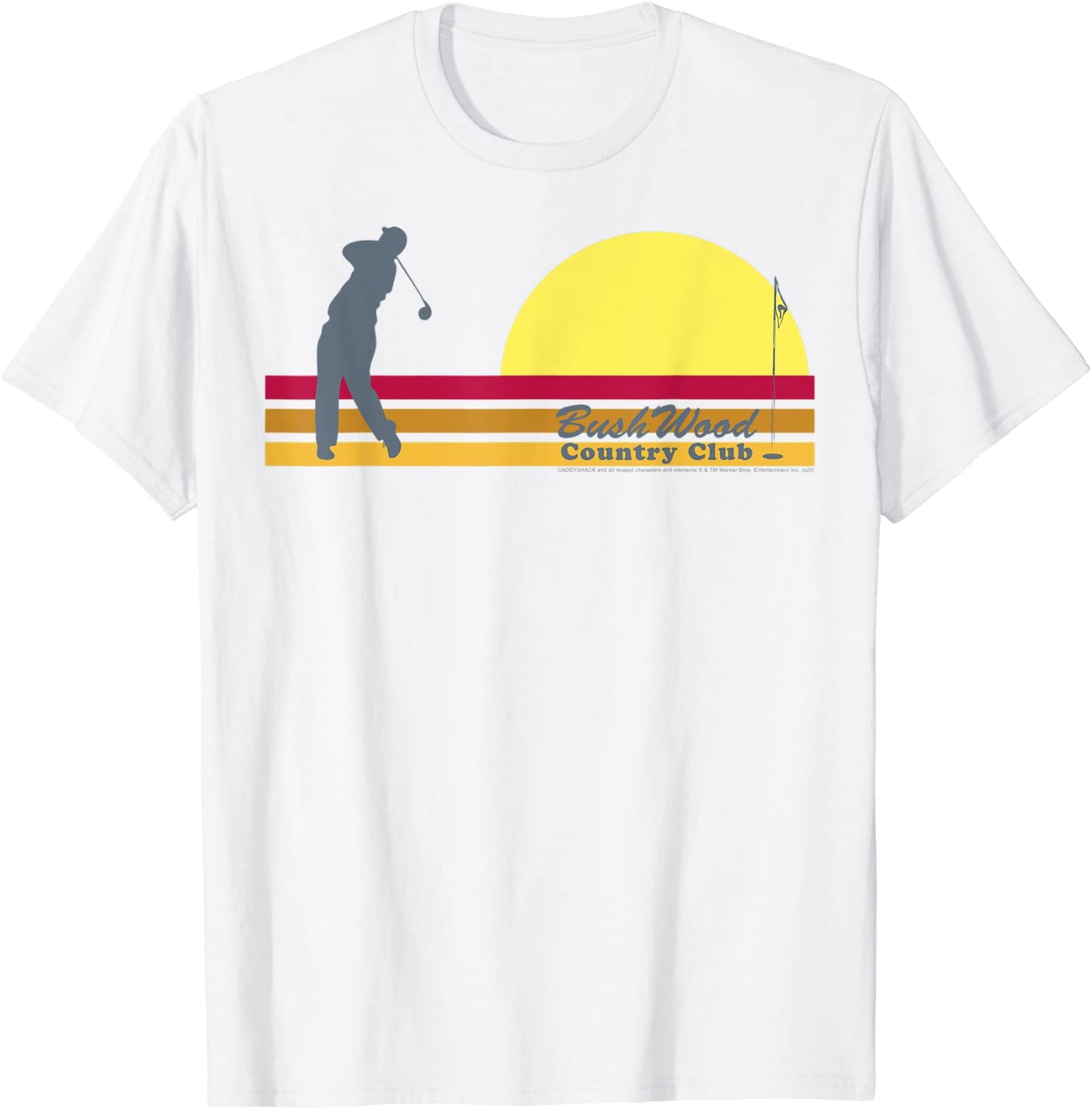 Caddyshack BushWood Country Club Retro Stripe T-Shirt