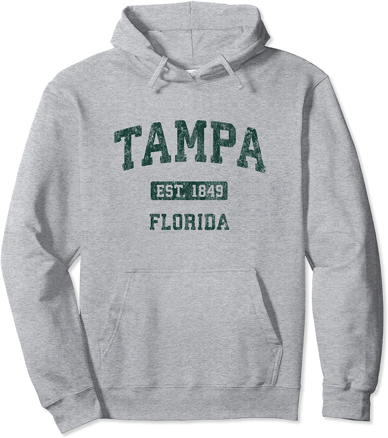 Tampa Florida FL Vintage Athletic Sports Design Pullover Hoodie