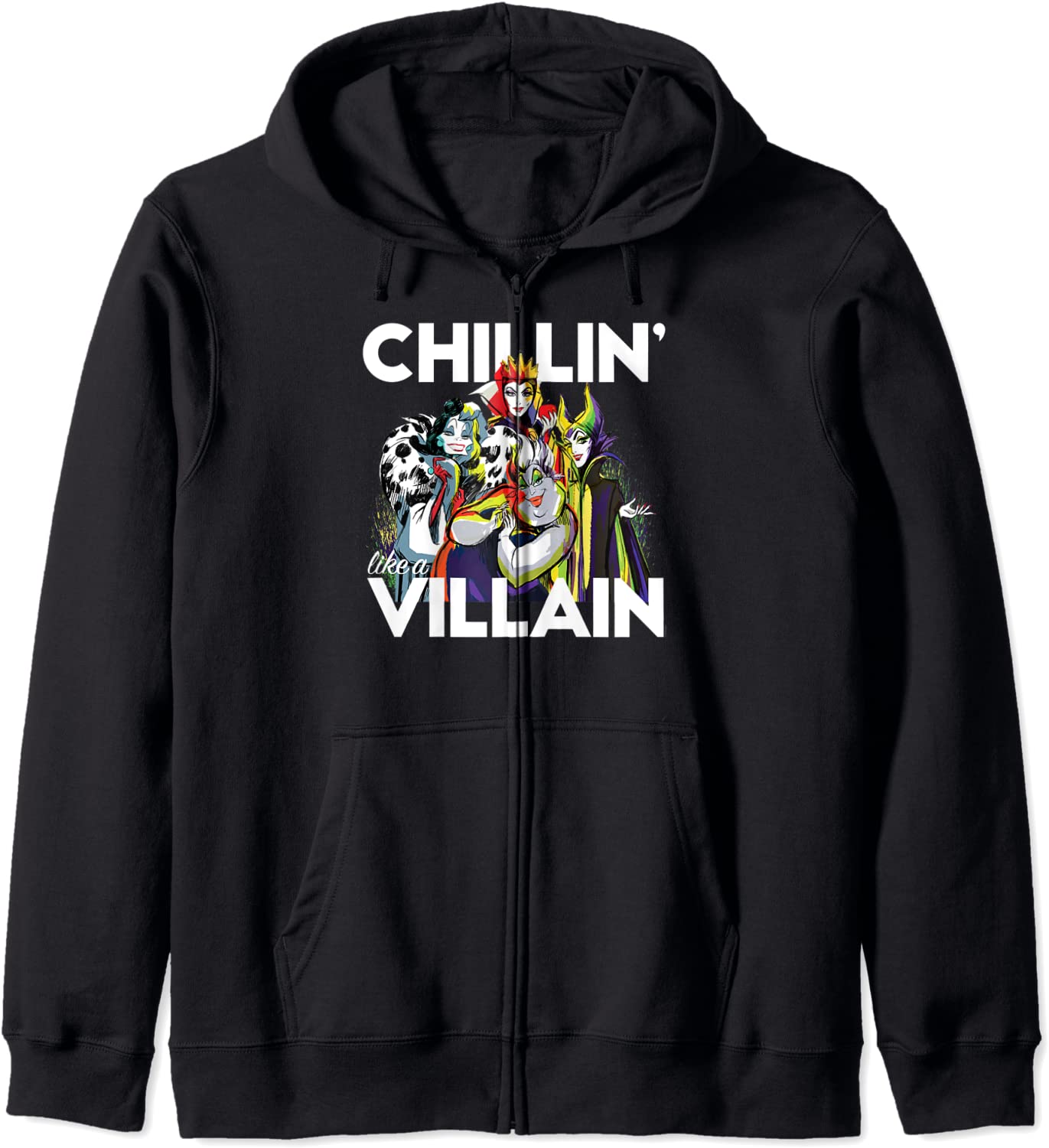 Disney Villain Squad Cruella Evil Queen Ursula Maleficent Hoodie