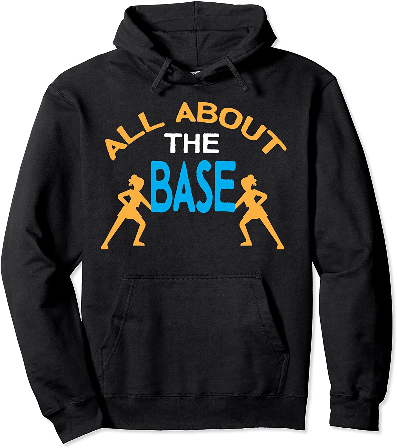 All About The Base Girls Cheer Graphic Gift Pullover Hoodie