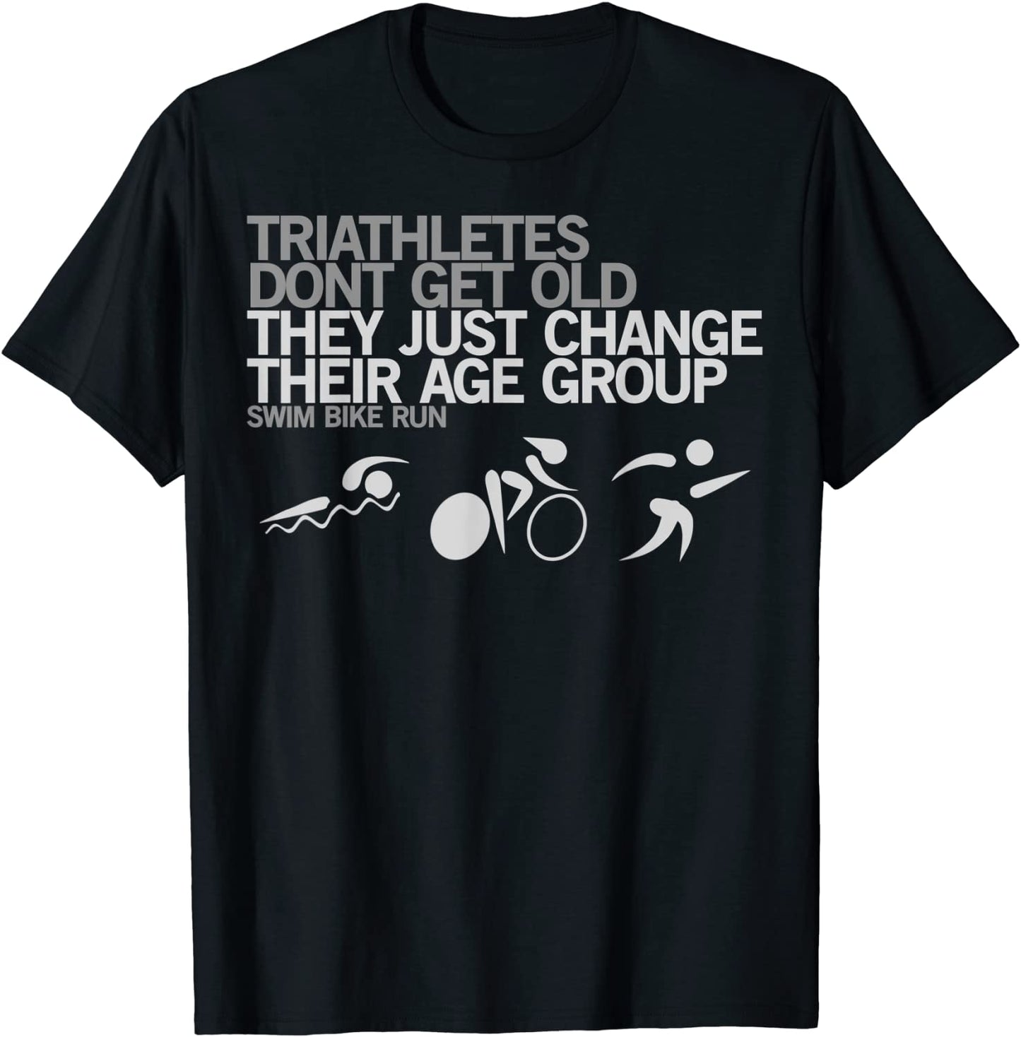 Triathlon SWIMBIKERUN Funny Sport T-Shirt - Age Group