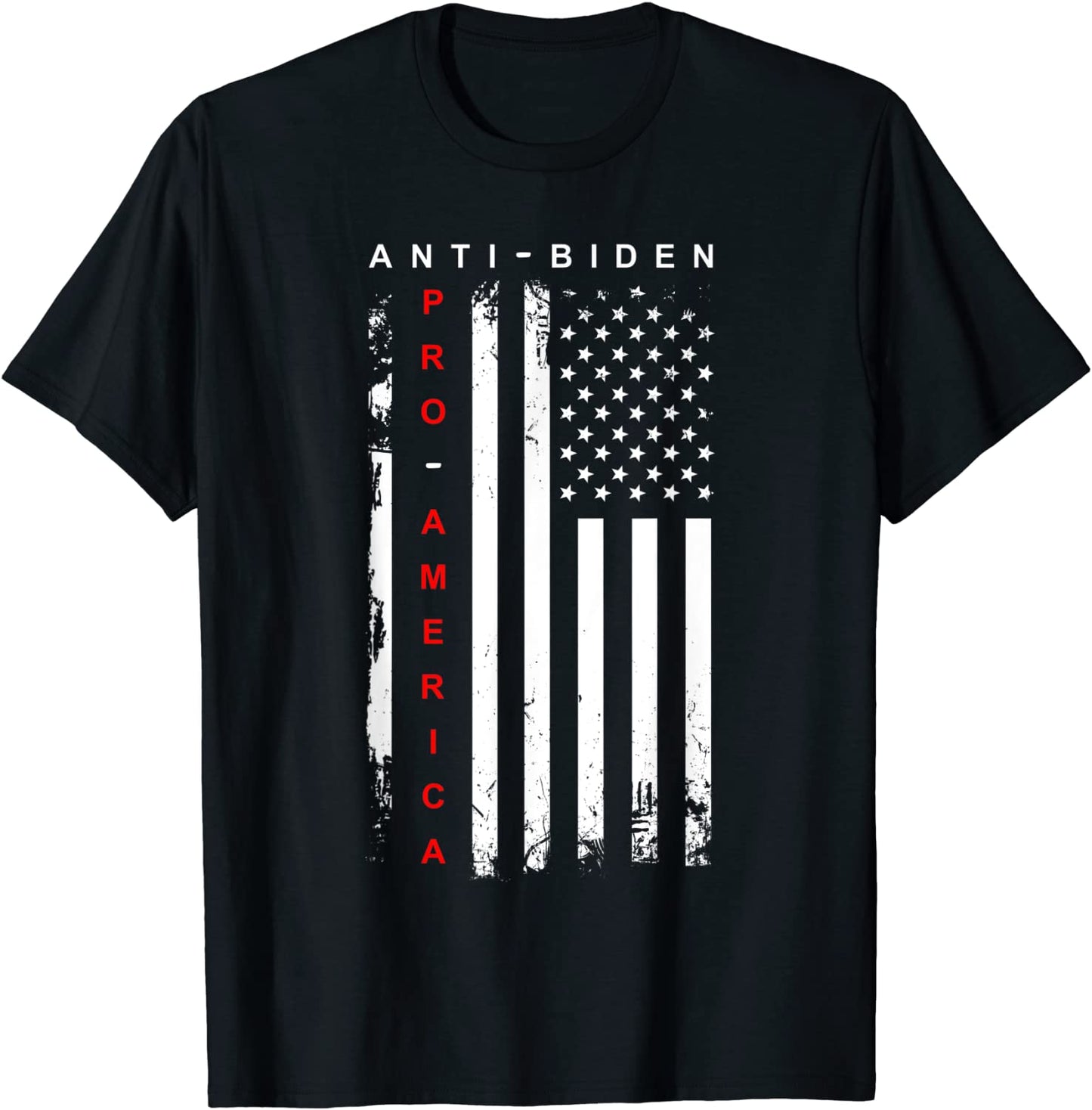 PRO AMERICA ANTI BIDEN FLAG USA IMPEACH JOE BIDEN ANTI BIDEN T-Shirt