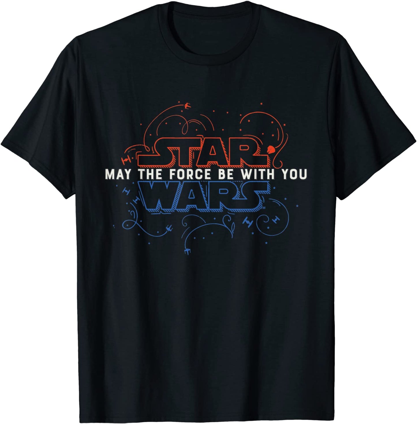 Star Wars May The Force Be With You Fourth of July T-Shirt