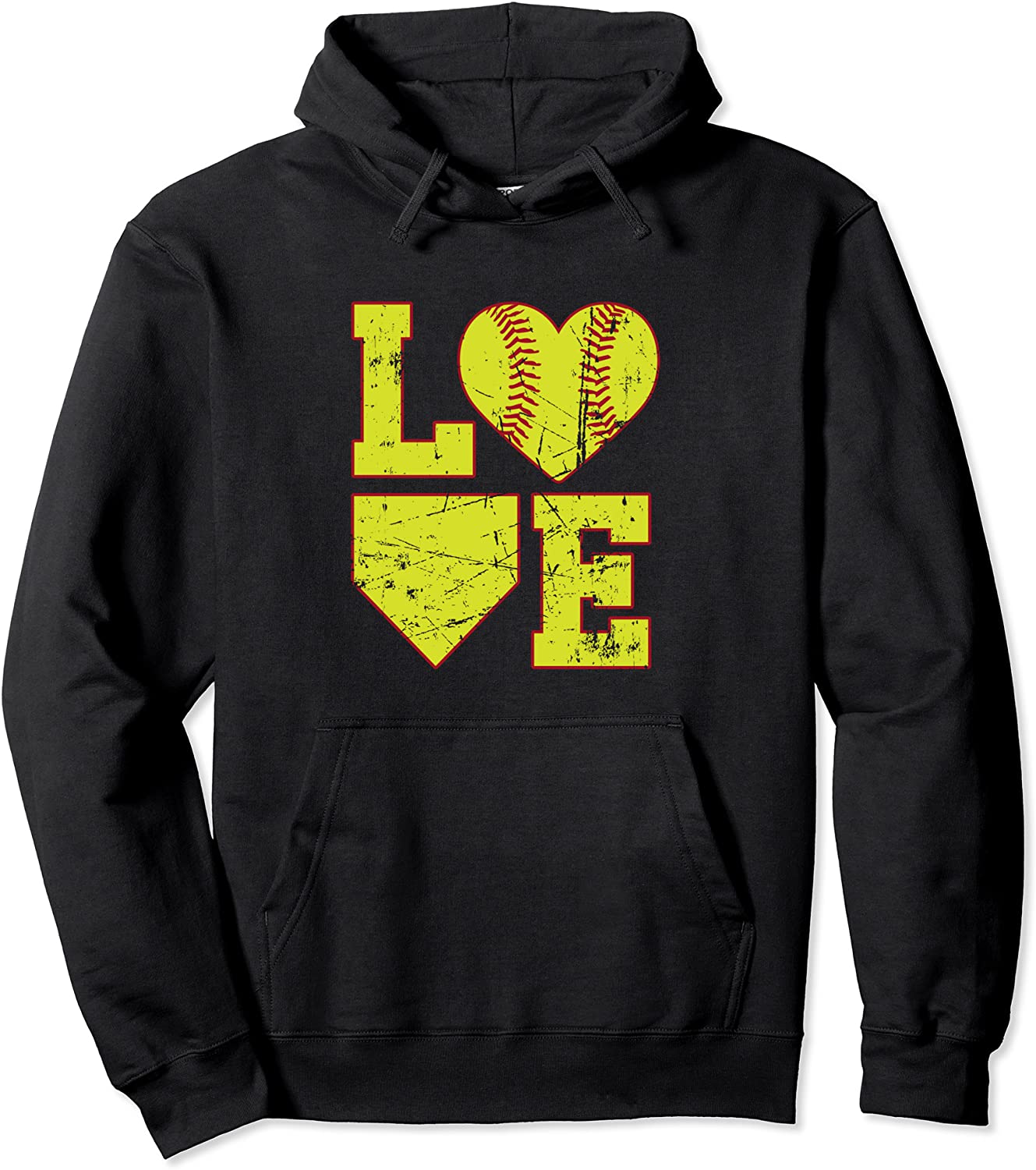 Love Softball Cute Softball Hoodie for Girls