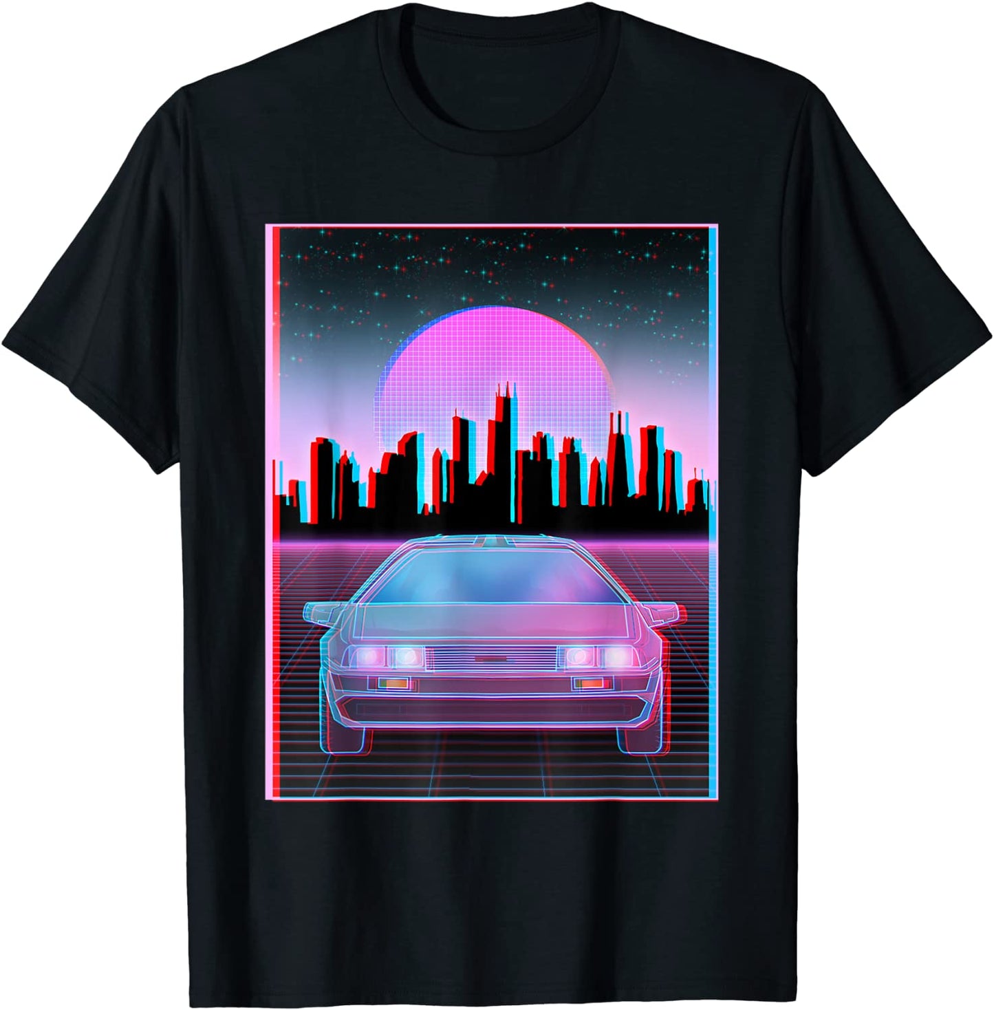 Retro Sports Car Japanese Otaku Aesthetic Vaporwave Art T-Shirt