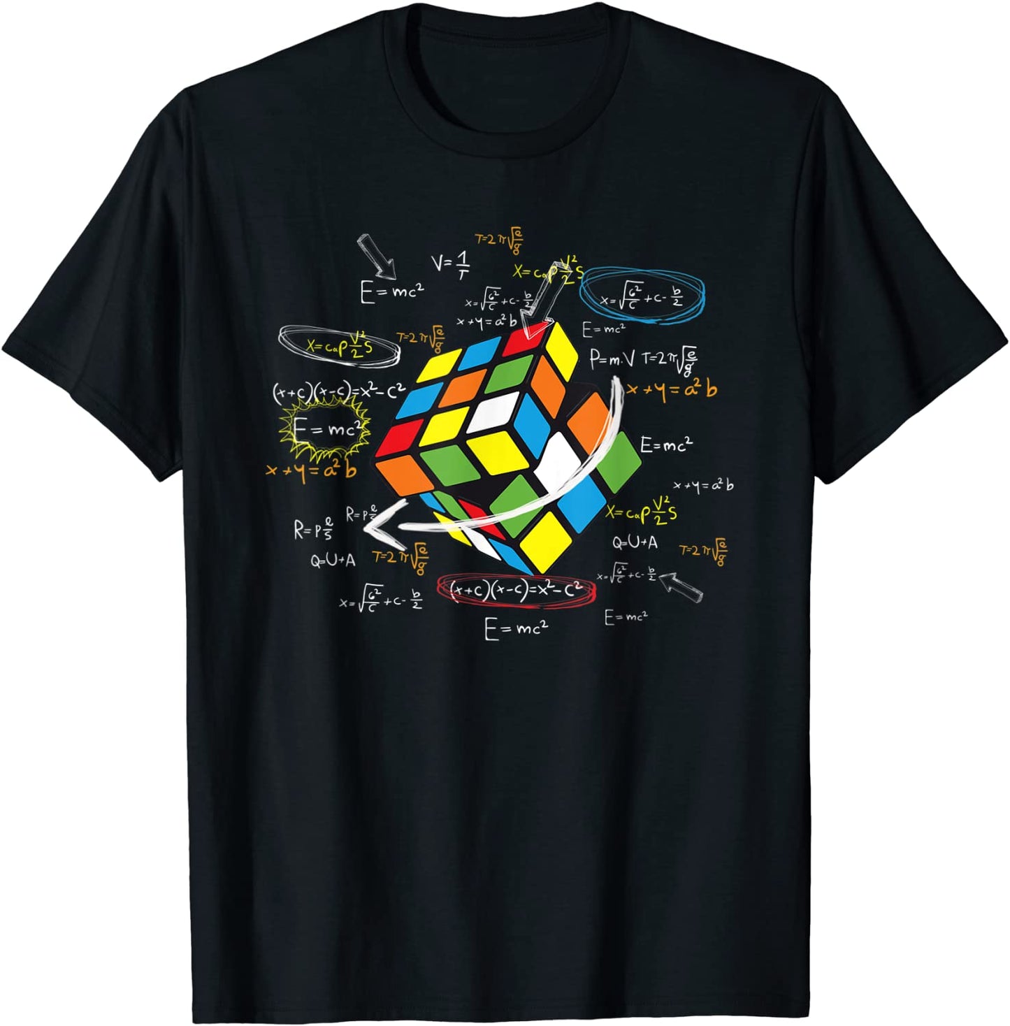 Cool Math Rubik Rubix Rubics Player Cube Math Lovers T-Shirt