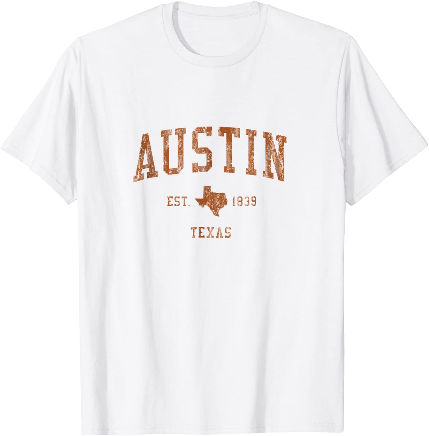 Austin Texas TX Vintage Athletic Sports Design Tee