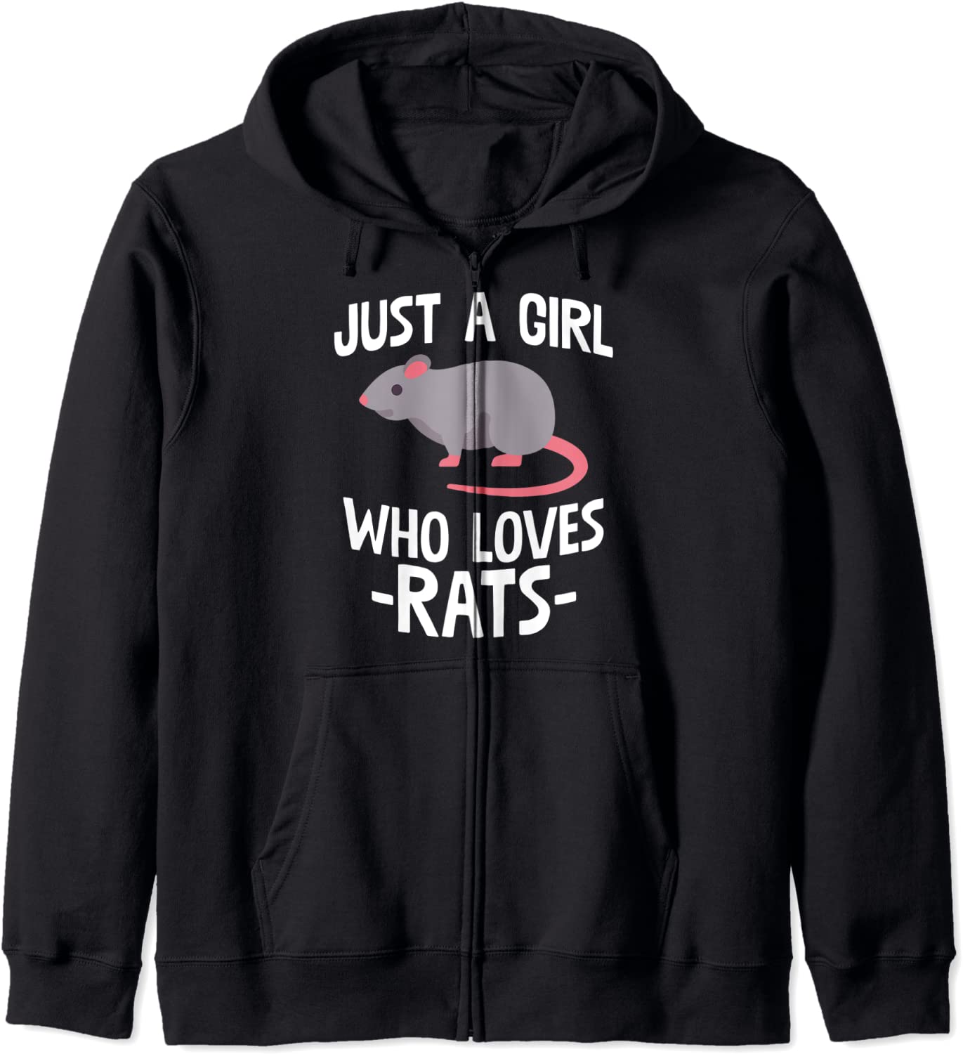 Just A Girl Who Loves Rats Rat Lover Gift Hoodie