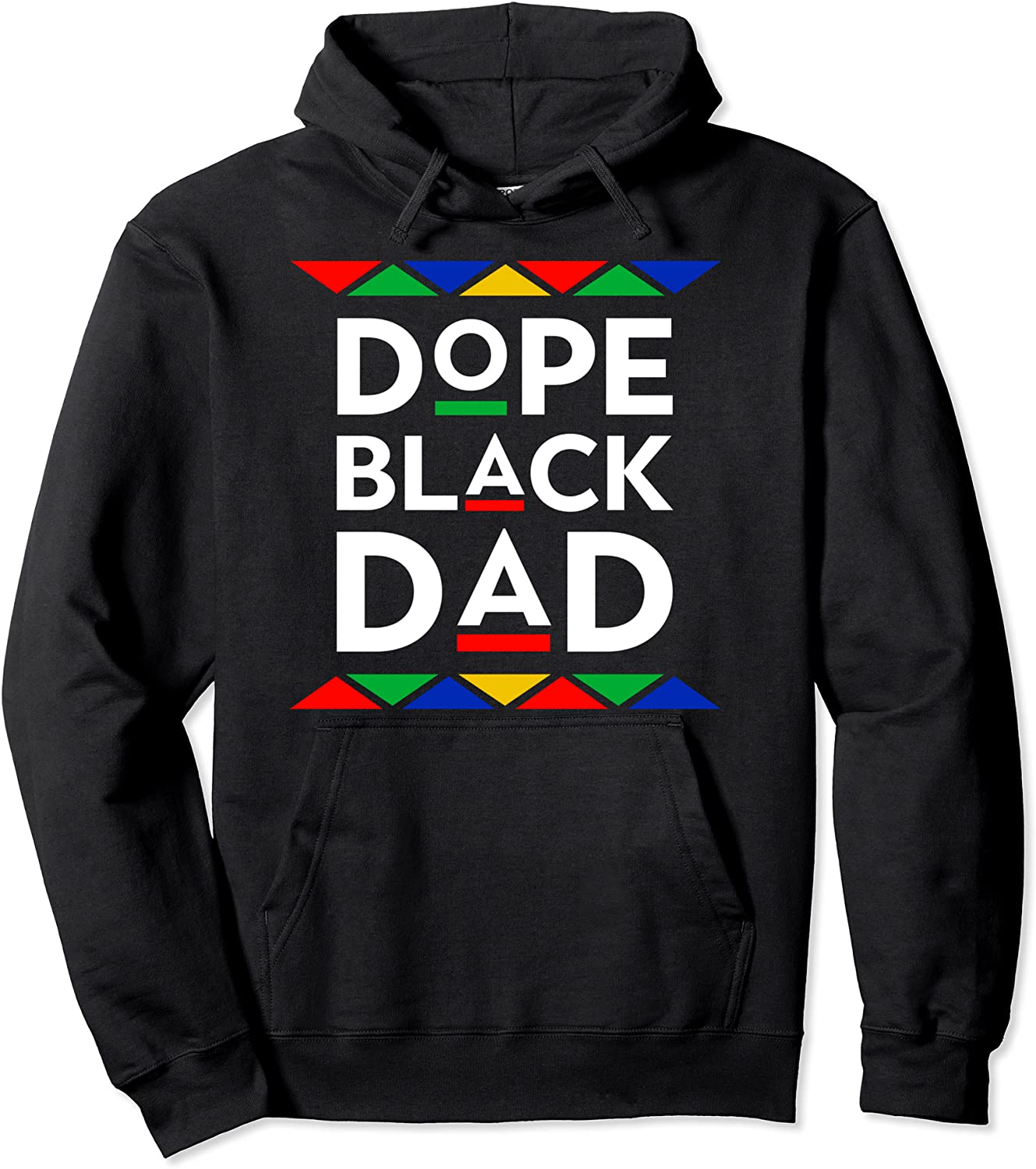 Best Dope Black Dad Gift for Men Father Daddy Man African Pullover Hoodie