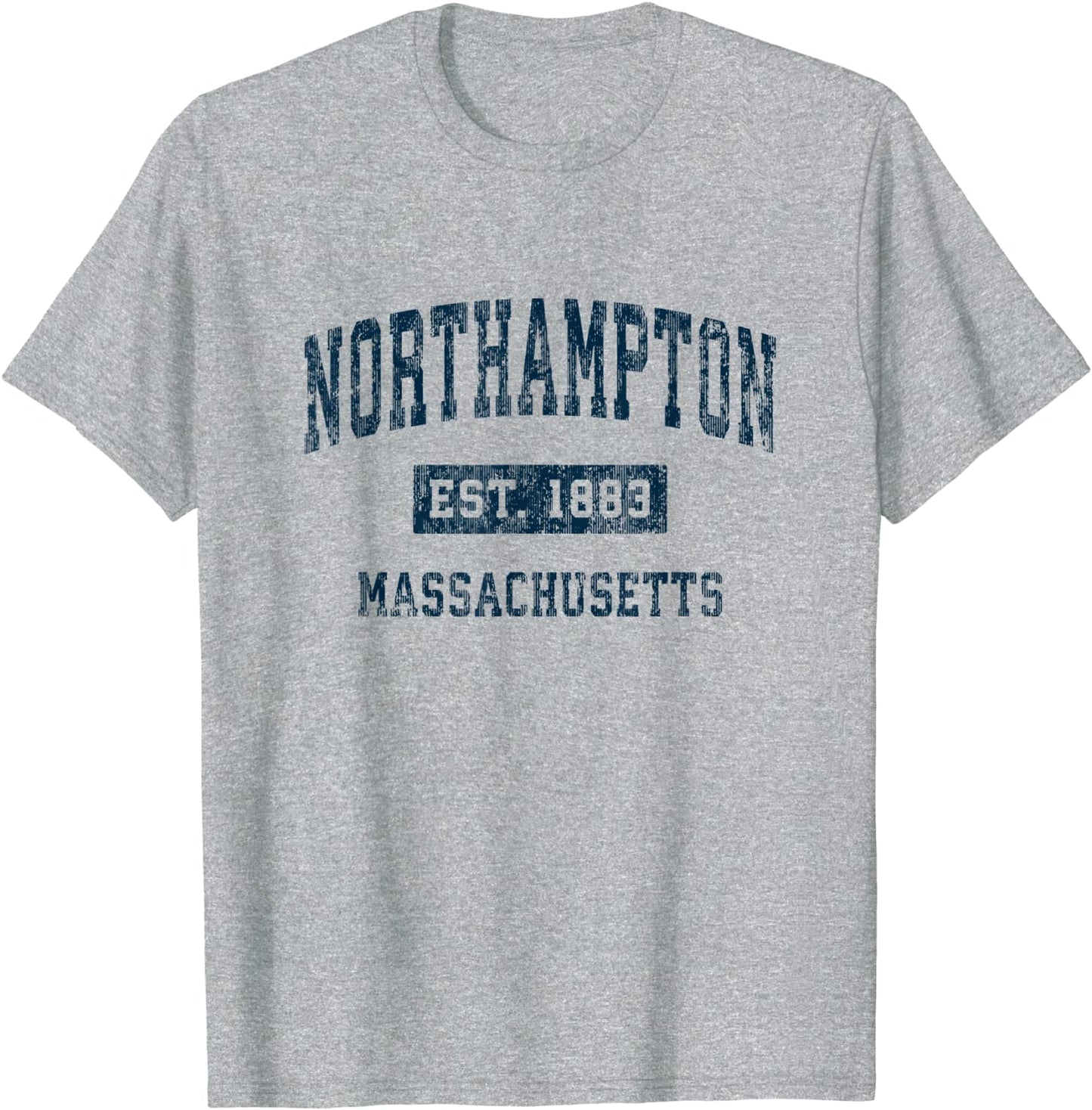 Northampton Massachusetts MA Vintage Sports Design Navy T-Shirt