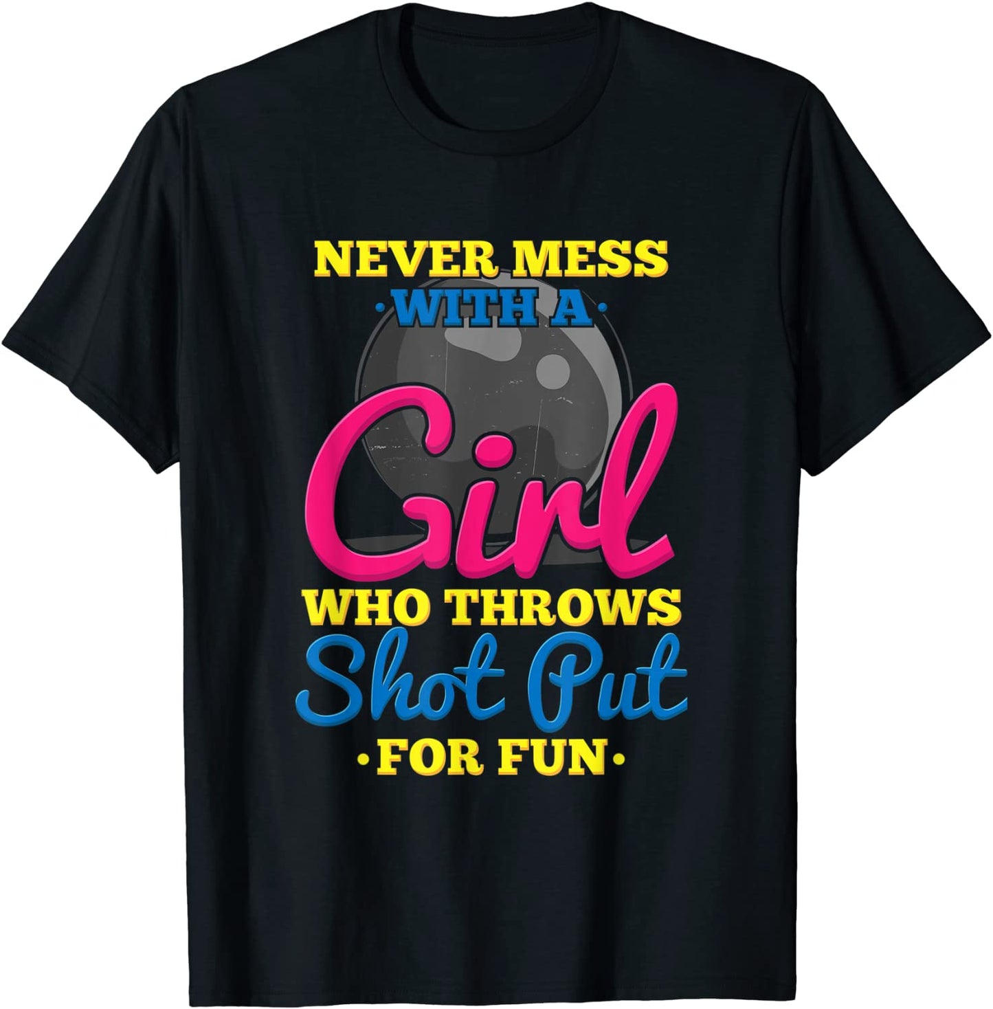 Track and Field Girl Shot put Thrower Sports T-Shirt