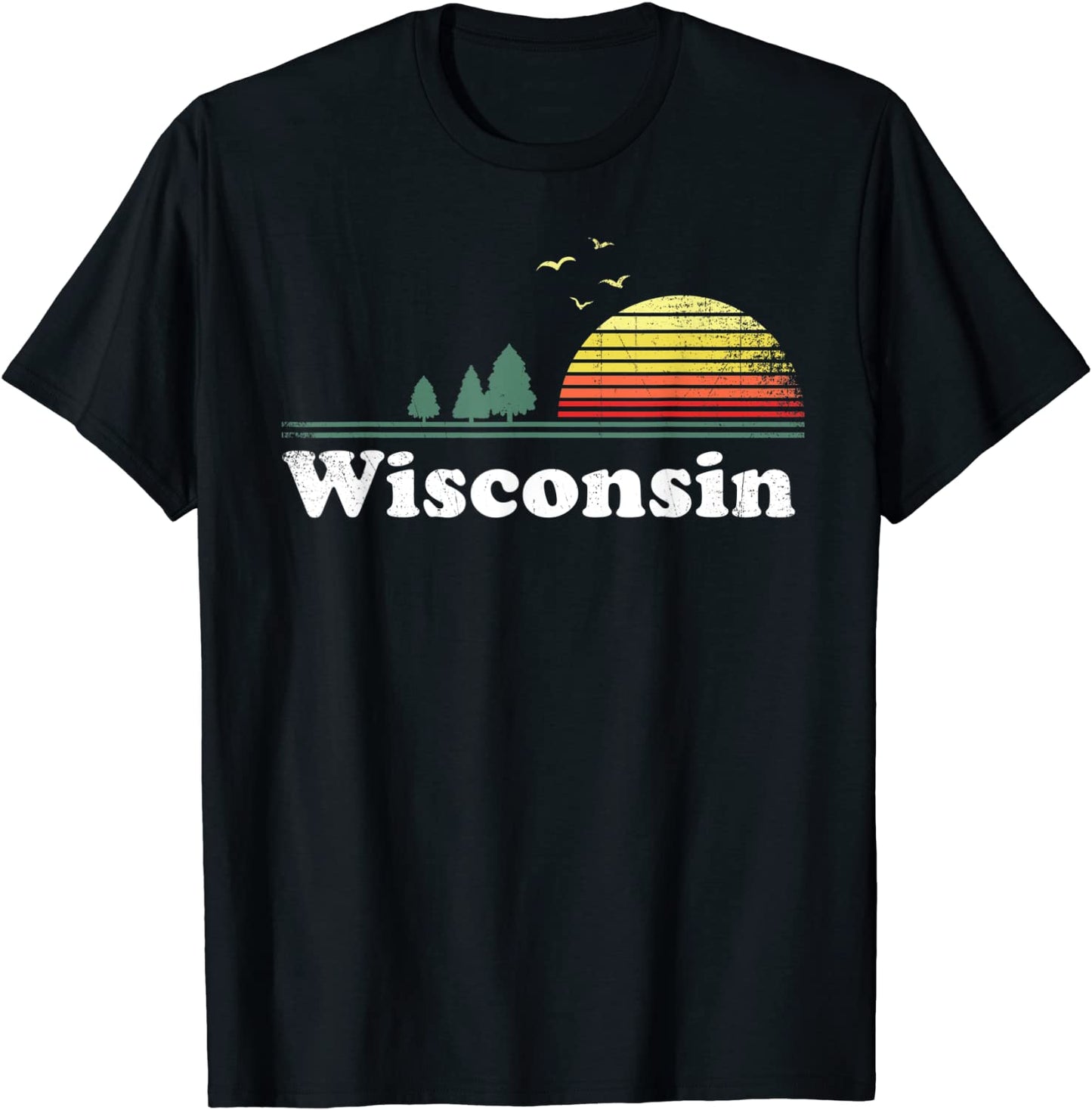 Retro Wisconsin State Park WI Home Design T-Shirt