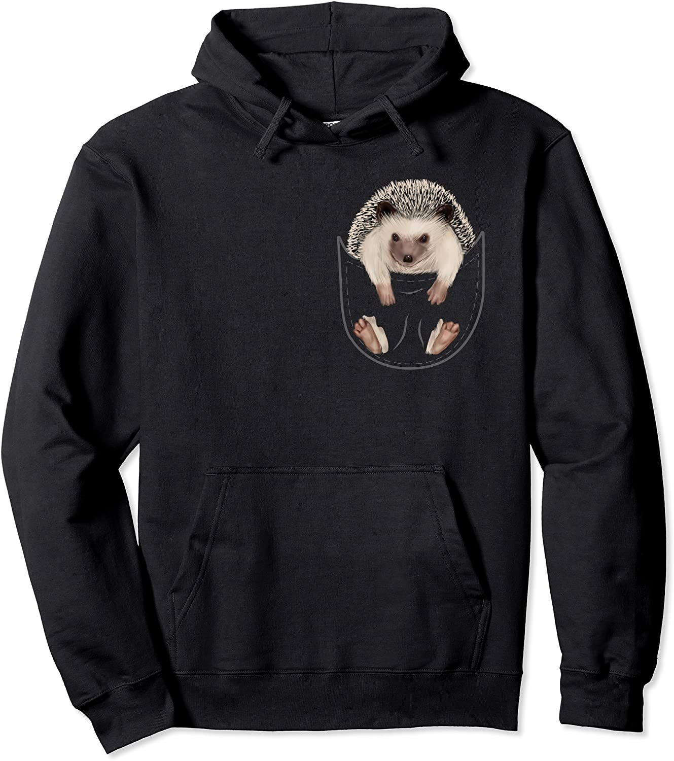 Hedgehogs Clothes Pocket Animal Outfit Art Gift Hedgehog Pullover Hoodie